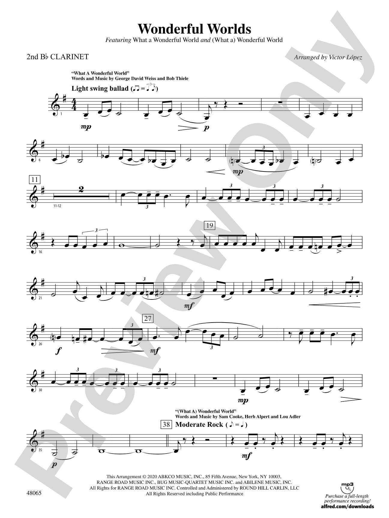 Wonderful Worlds: 2nd B-flat Clarinet