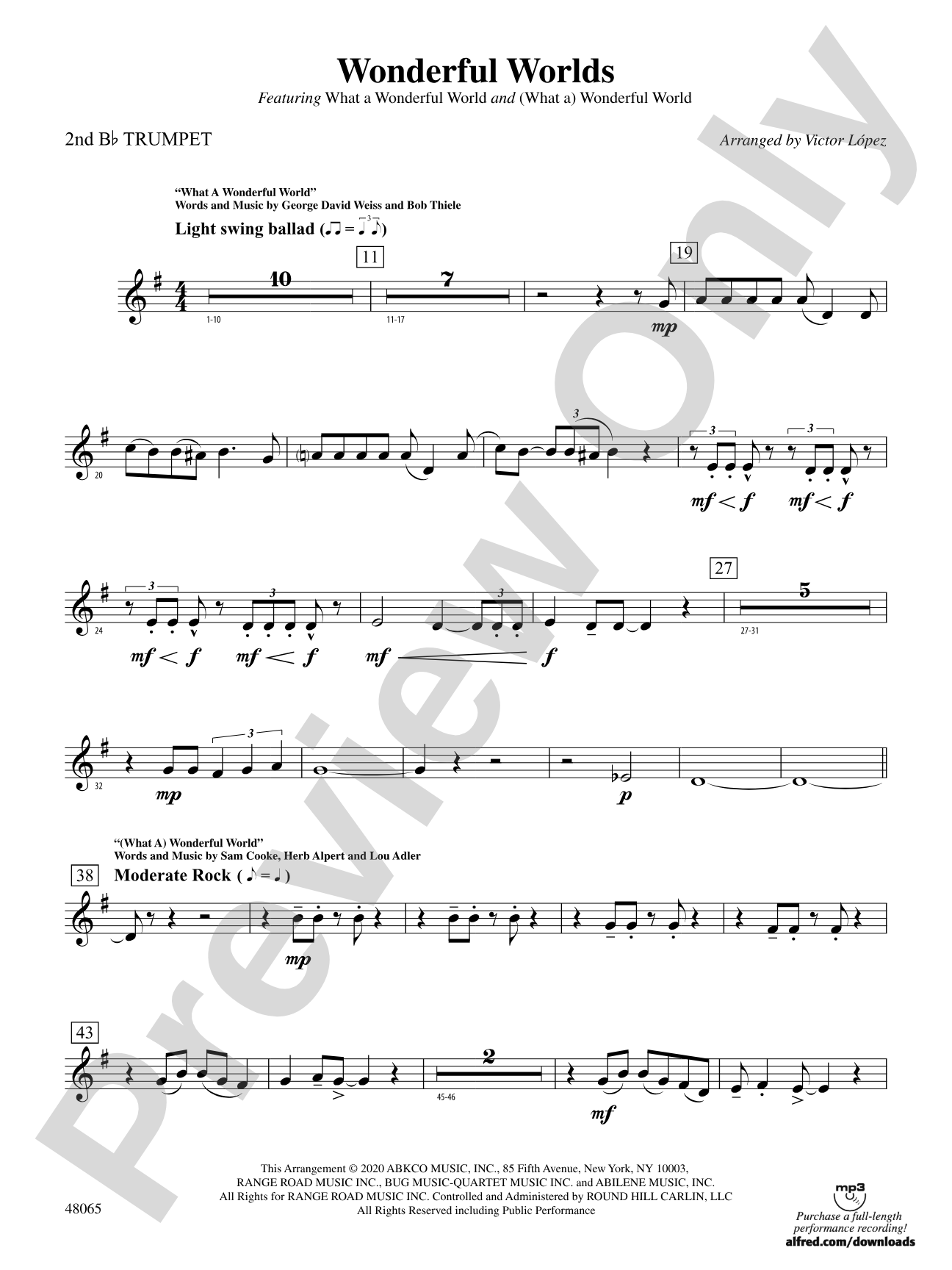 Wonderful Worlds: 2nd B-flat Trumpet