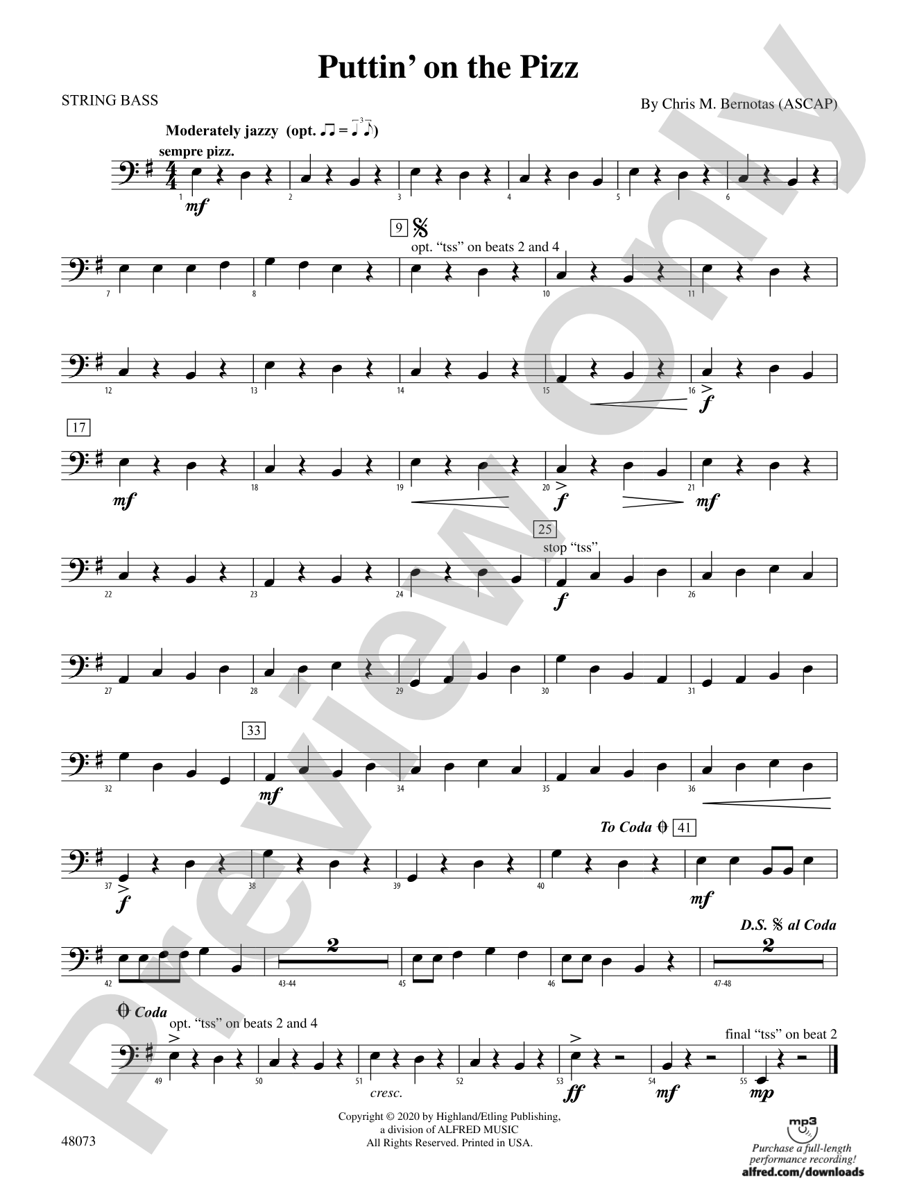 Puttin' on the Pizz: String Bass
