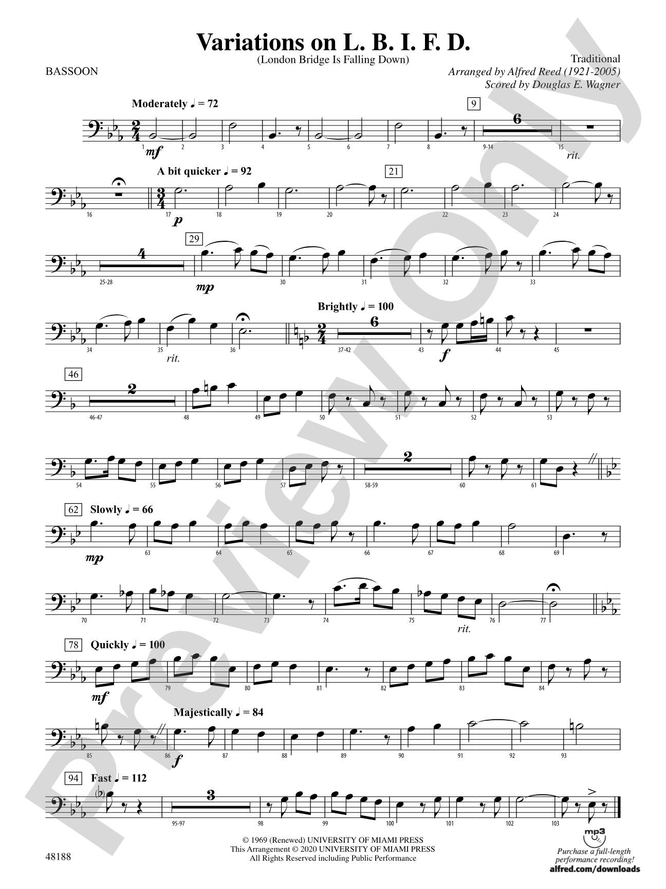 Variations on L. B. I. F. D.: Bassoon