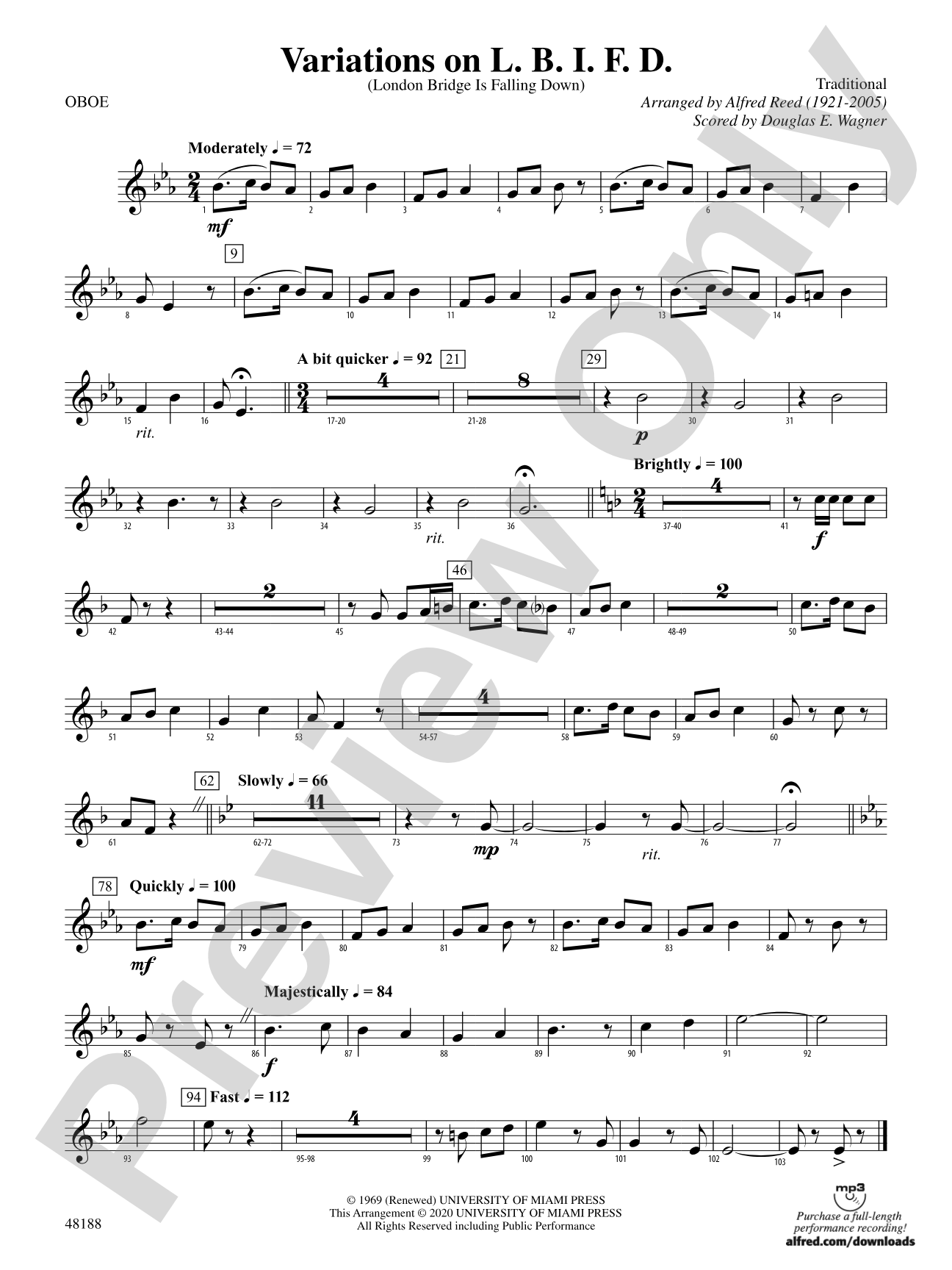 Variations on L. B. I. F. D.: Oboe