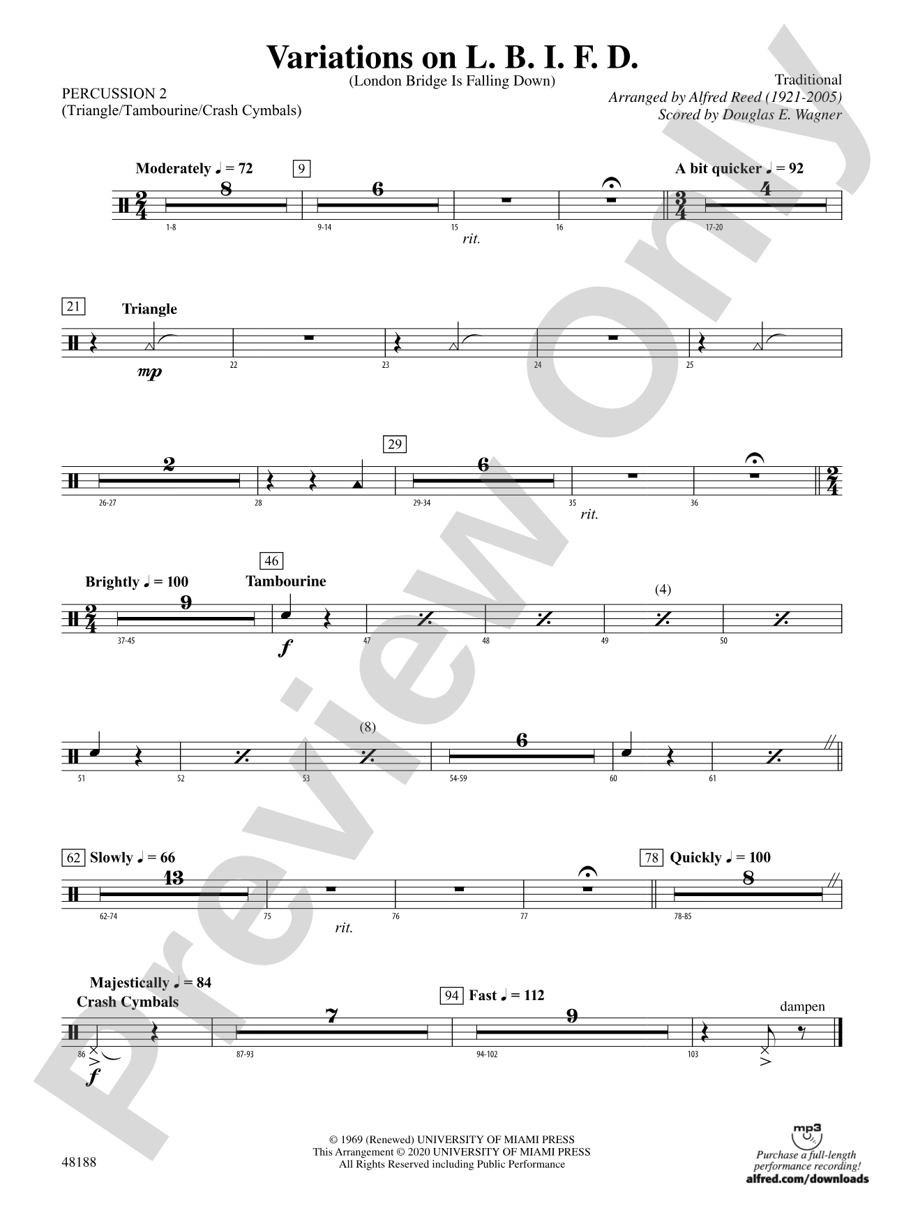 Variations on L. B. I. F. D.: 2nd Percussion
