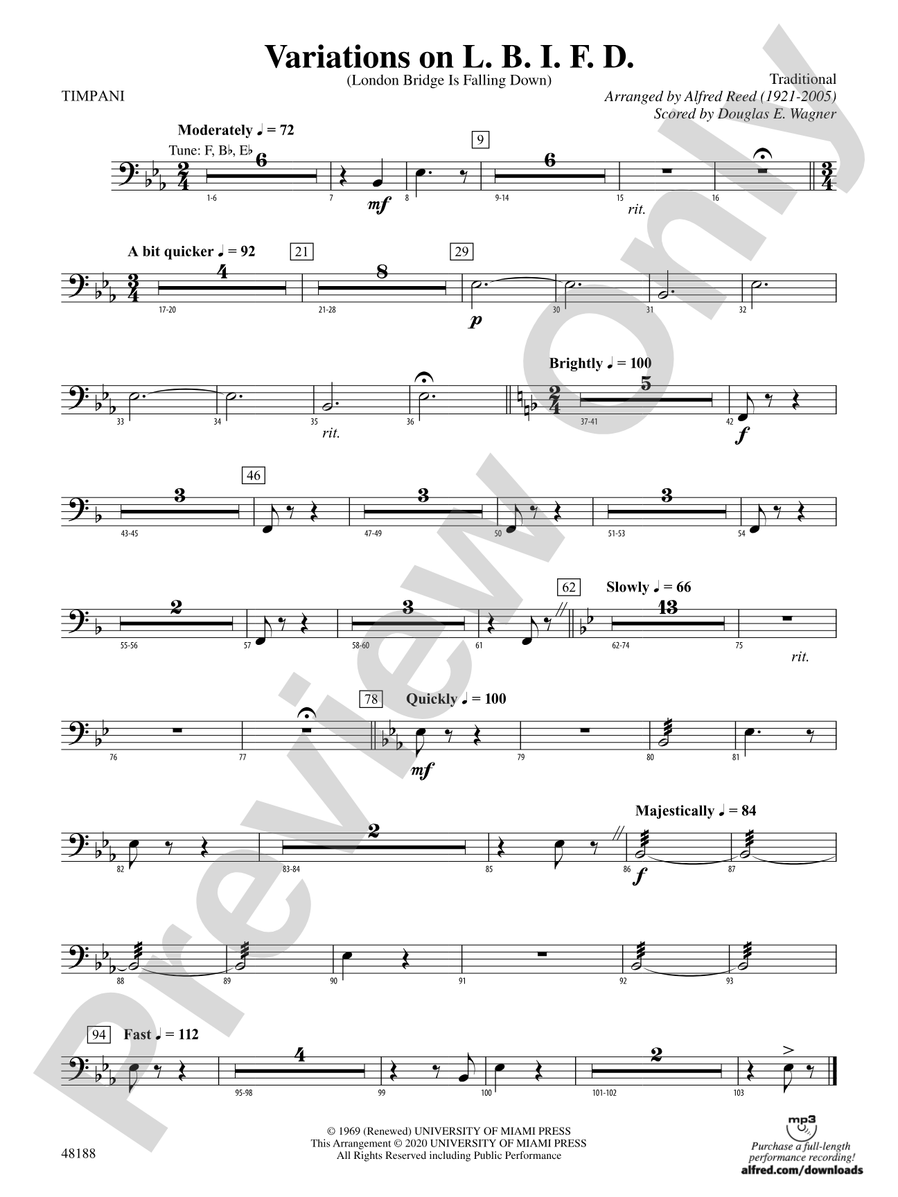 Variations on L. B. I. F. D.: Timpani