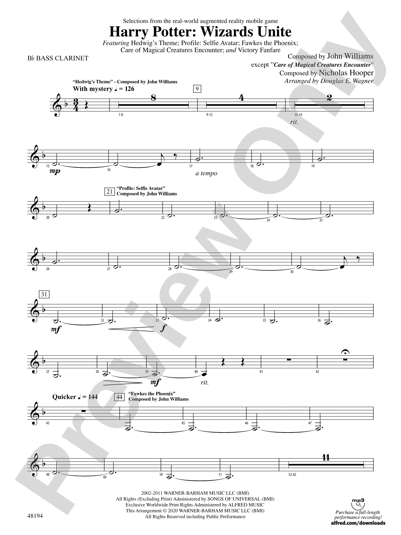 Harry Potter: Wizards Unite: B-flat Bass Clarinet