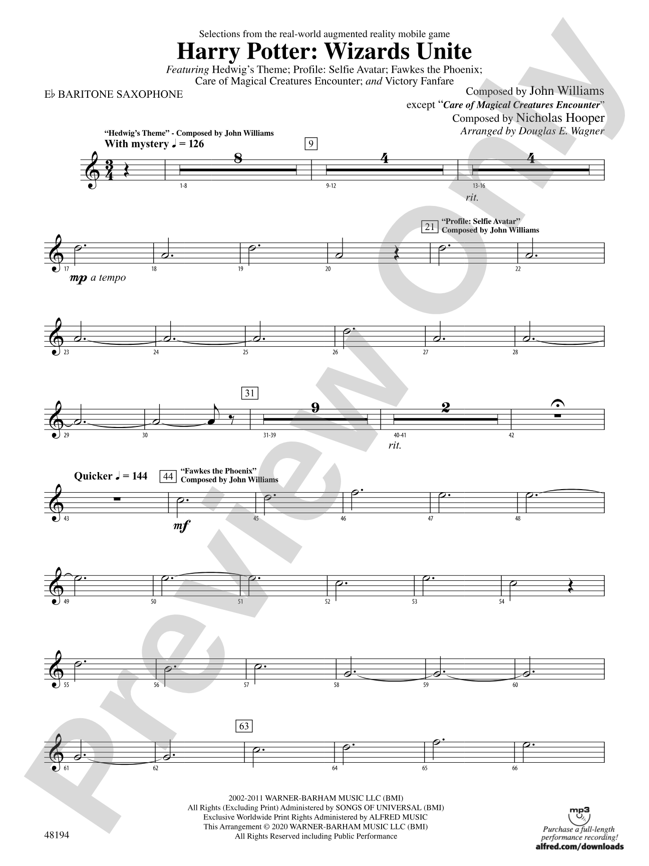 Harry Potter: Wizards Unite: E-flat Baritone Saxophone