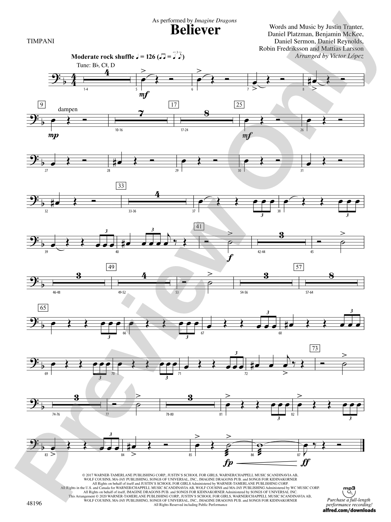 Believer: Timpani