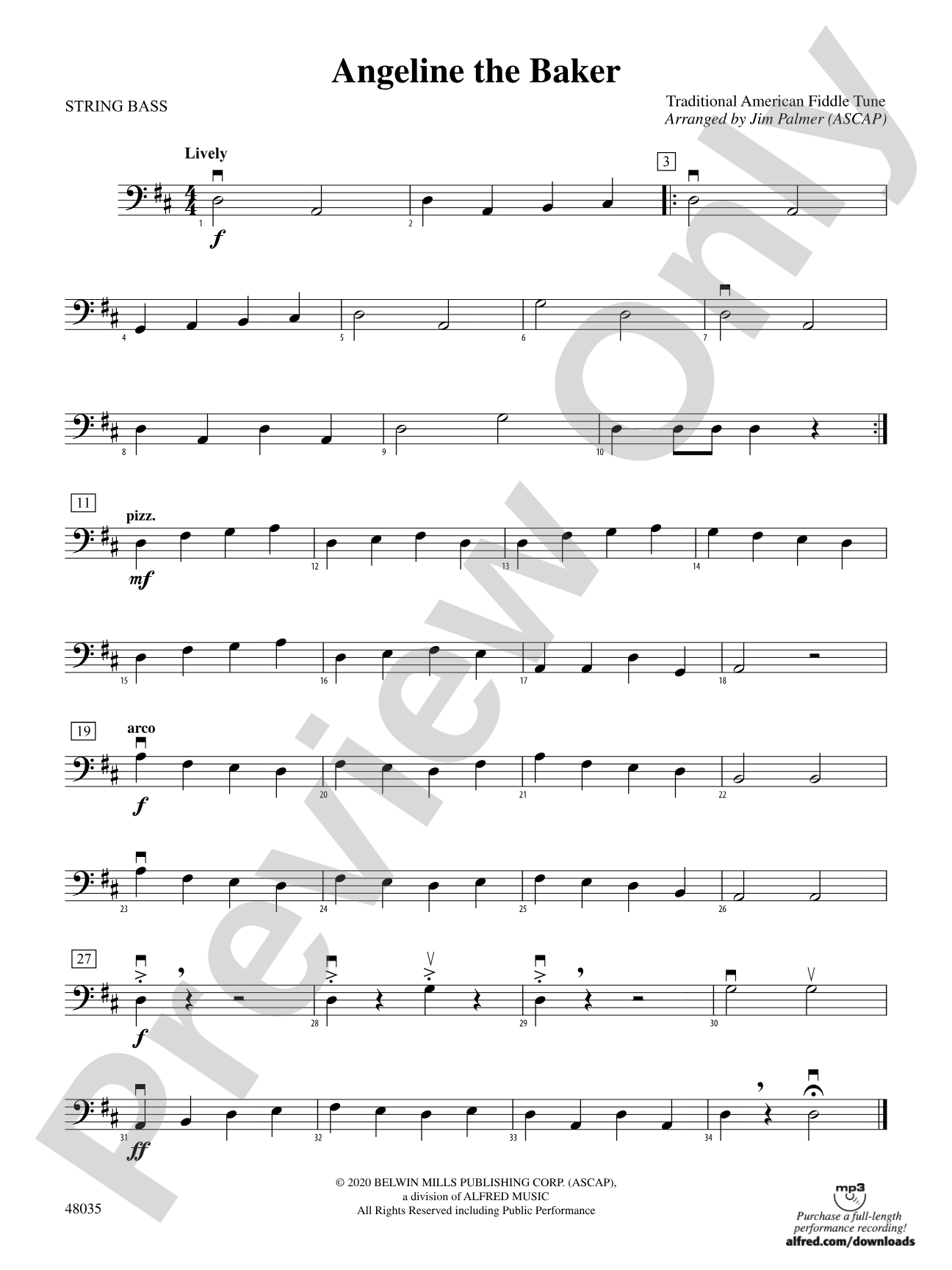 Angeline the Baker: String Bass