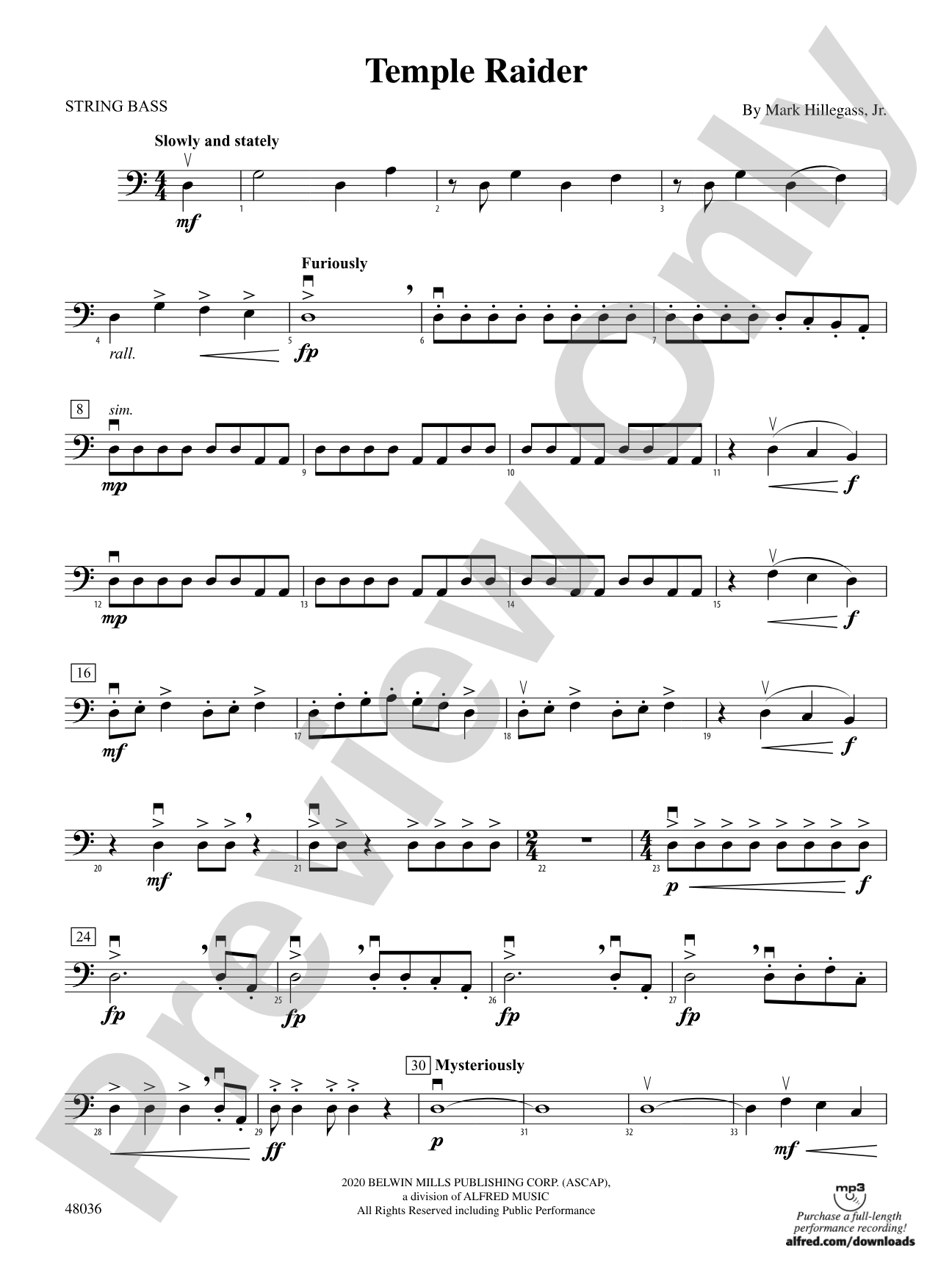 Temple Raider: String Bass