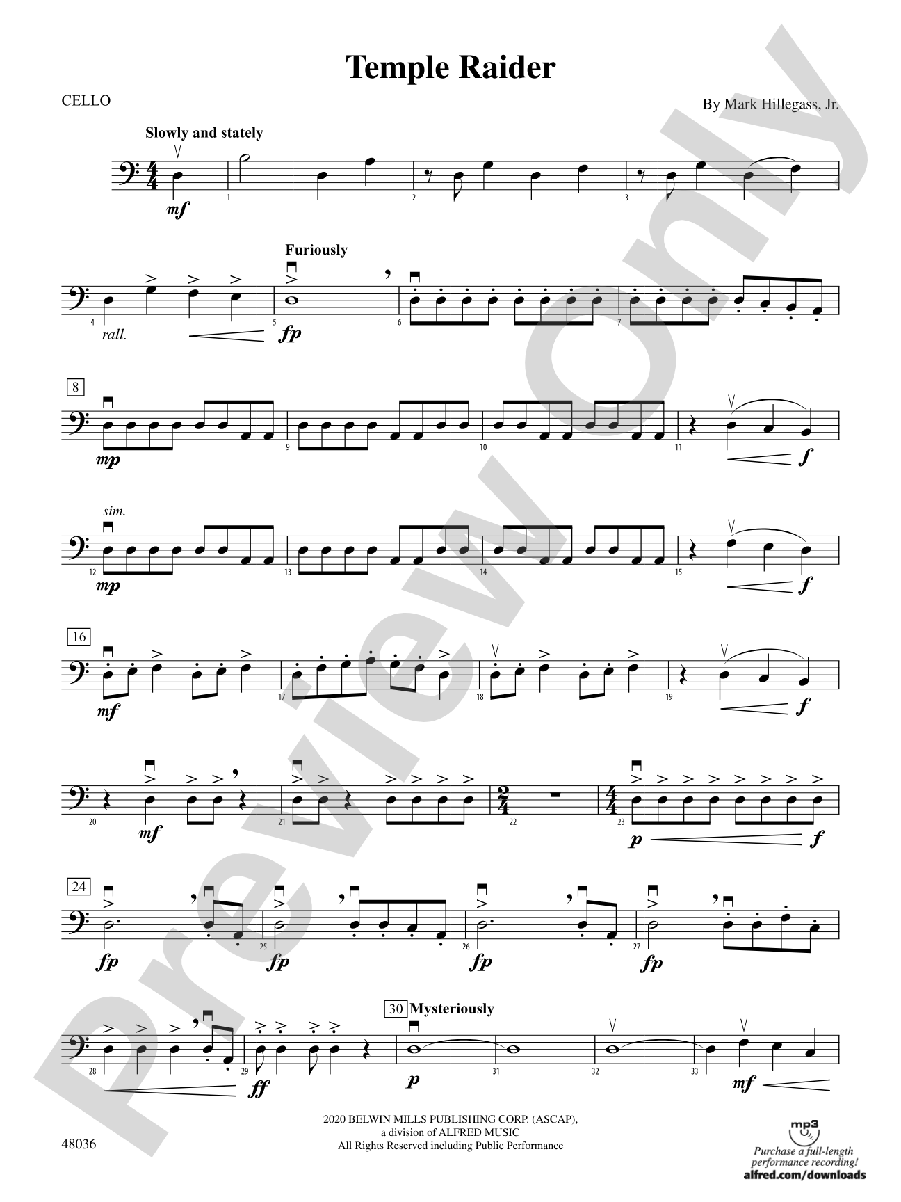 Temple Raider: Cello