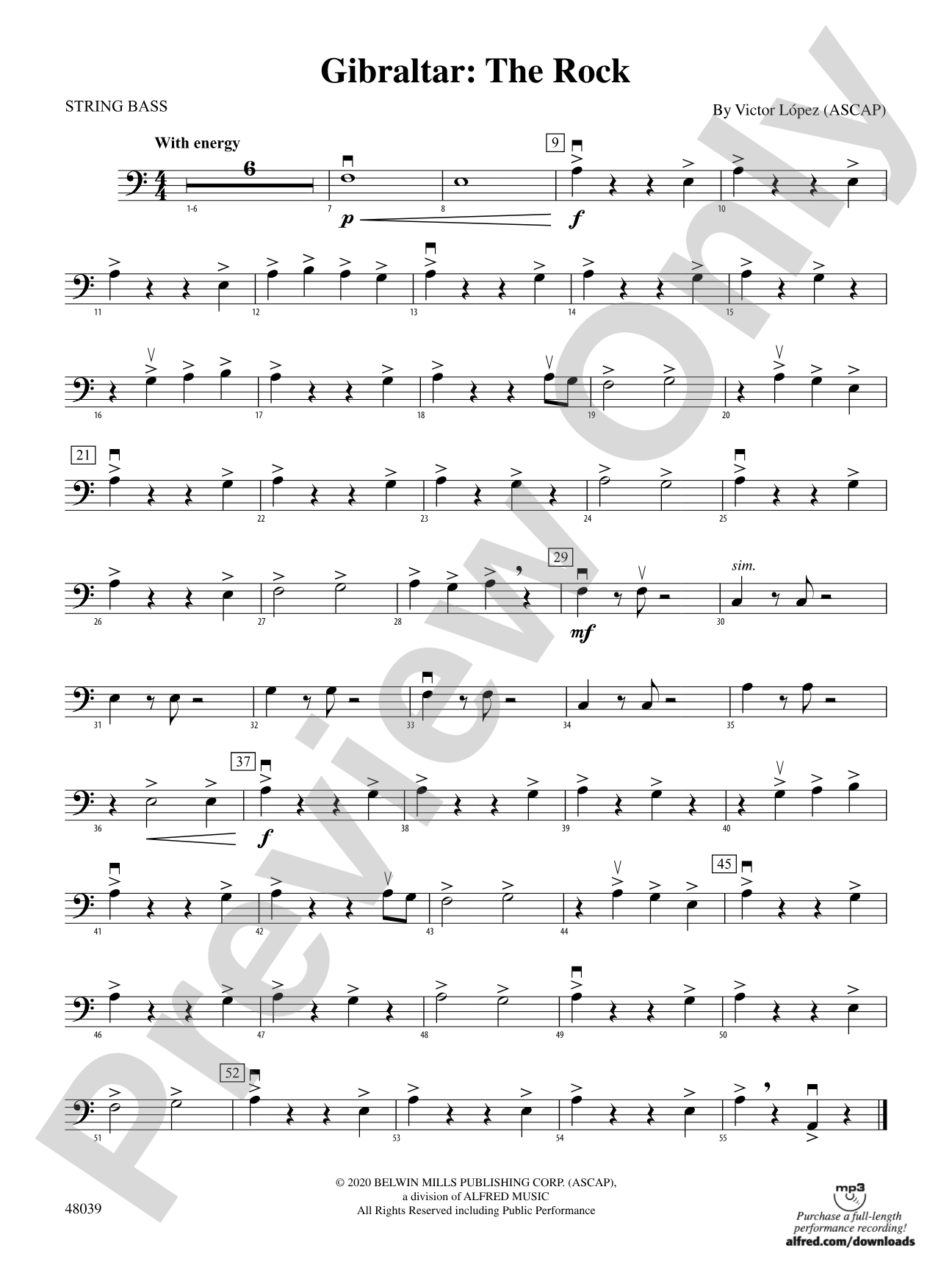 Gibralter: The Rock: String Bass