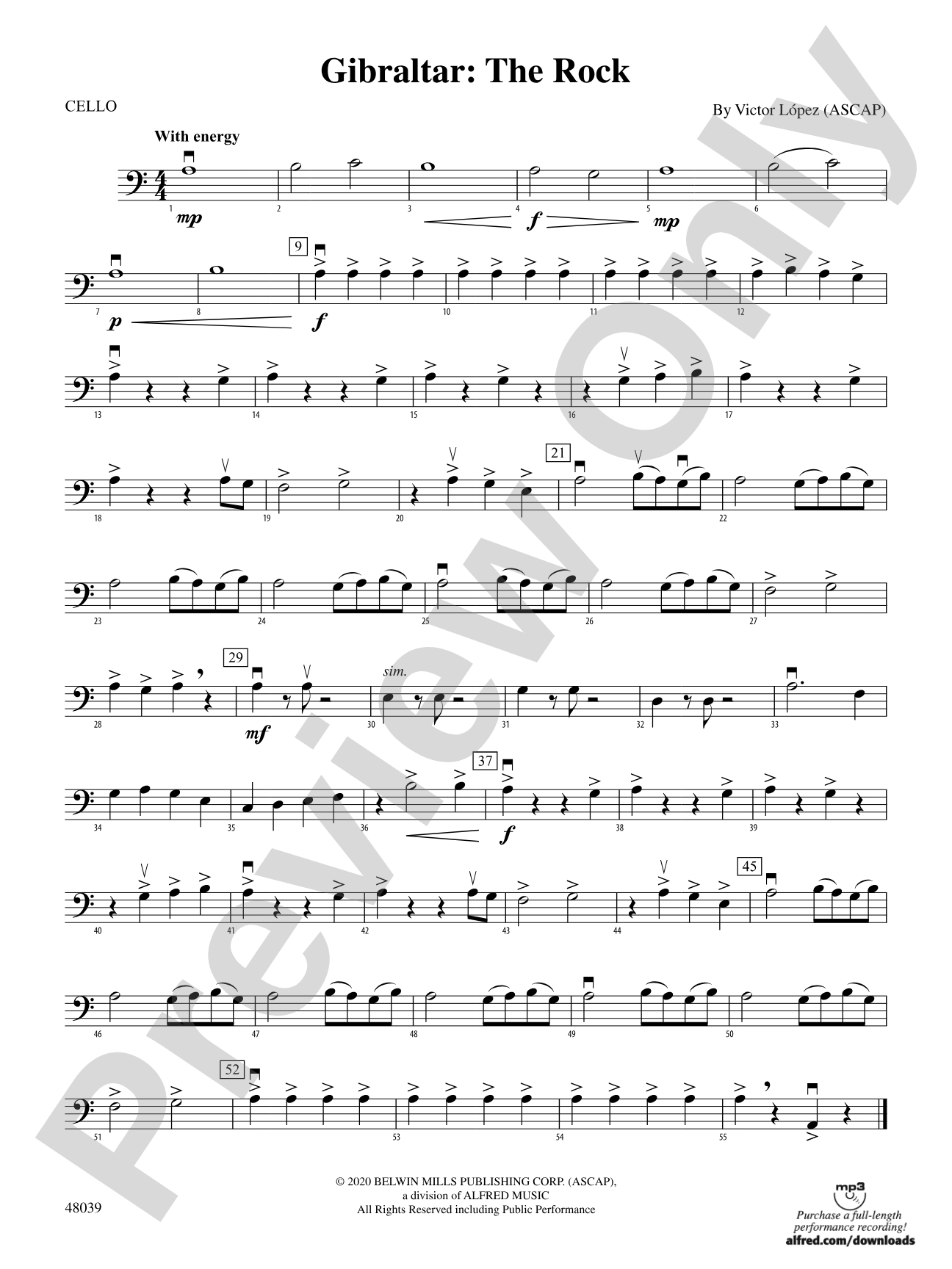 Gibralter: The Rock: Cello