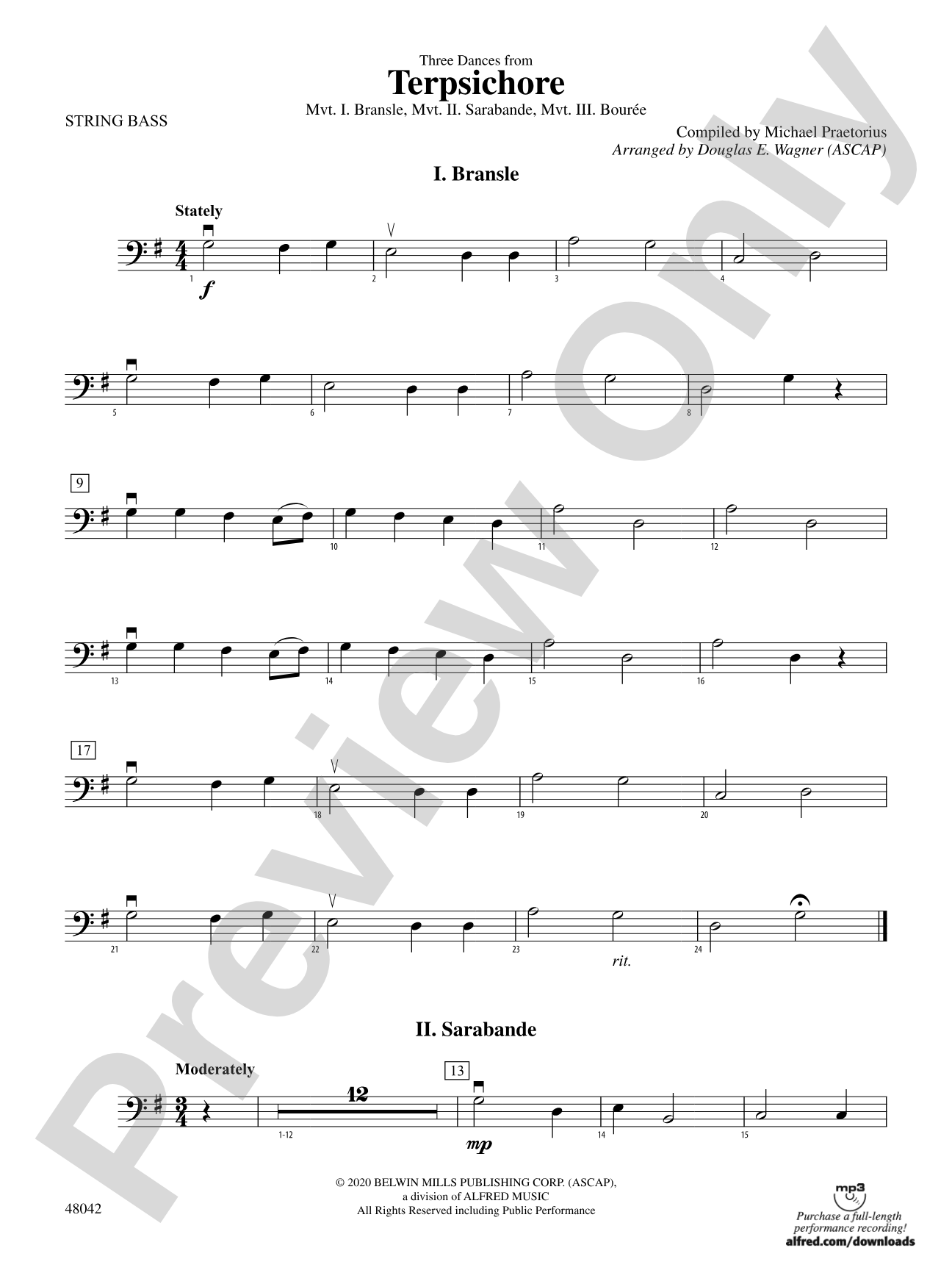 Terpsichore: String Bass