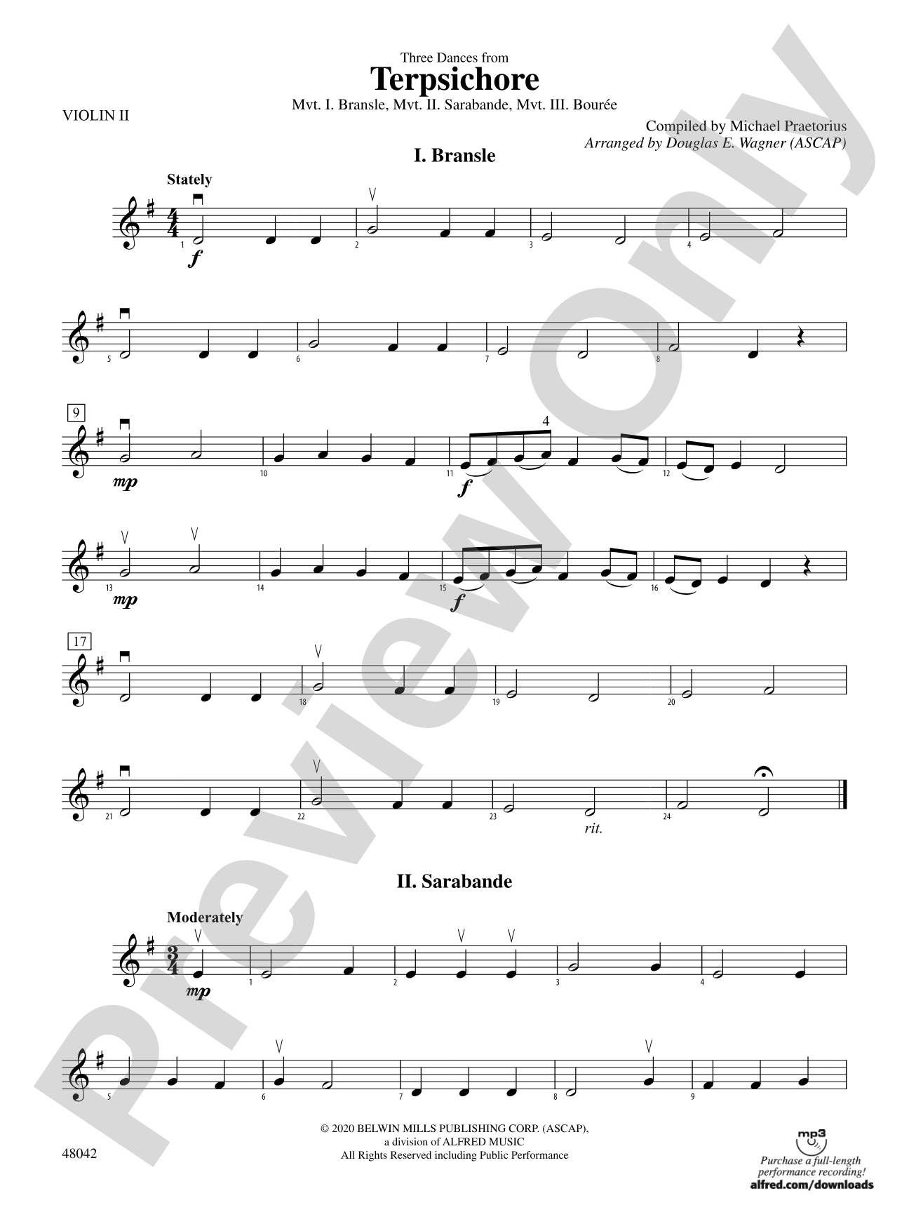 Terpsichore: 2nd Violin