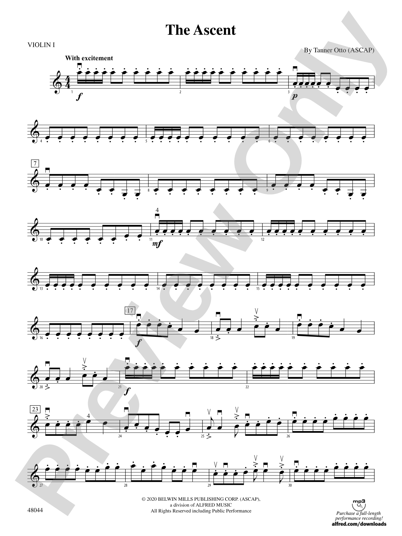 The Ascent: 1st Violin