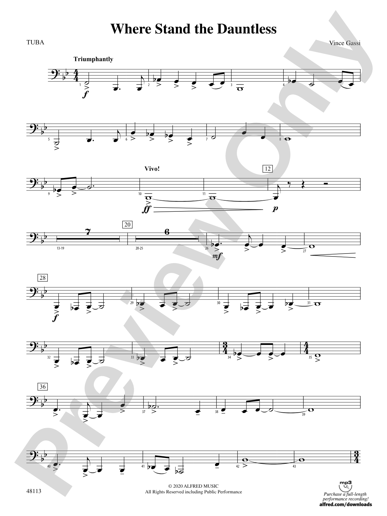Where the Dauntless Stand: Tuba