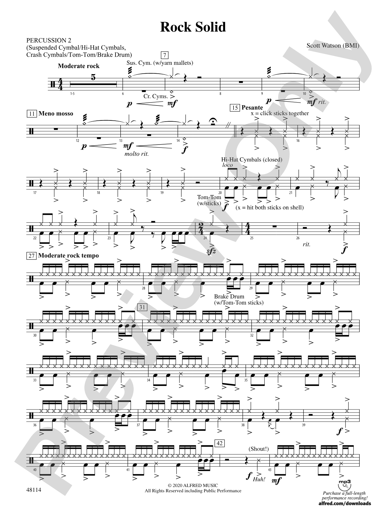 Rock Solid: 2nd Percussion