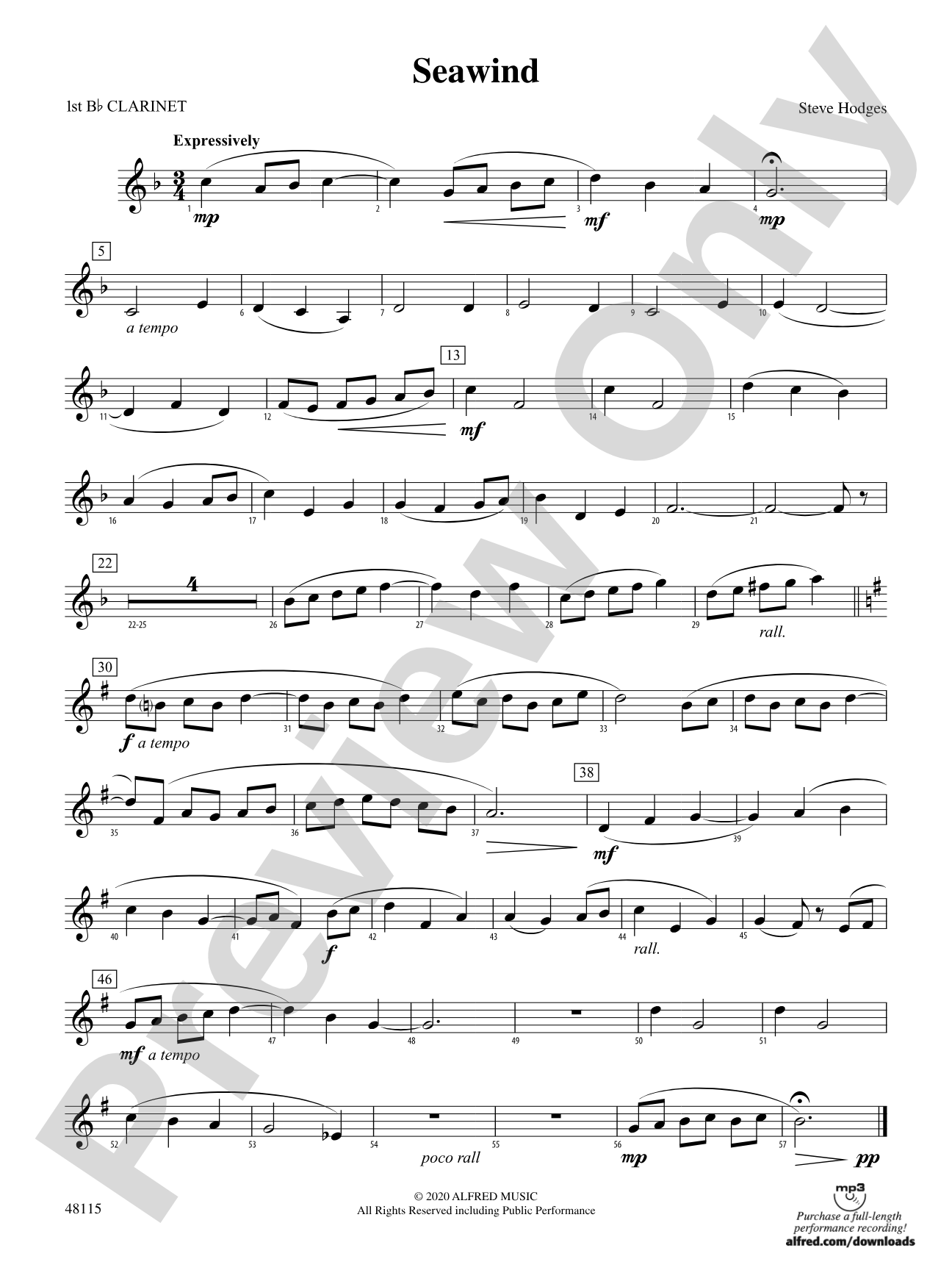 Seawind: 1st B-flat Clarinet