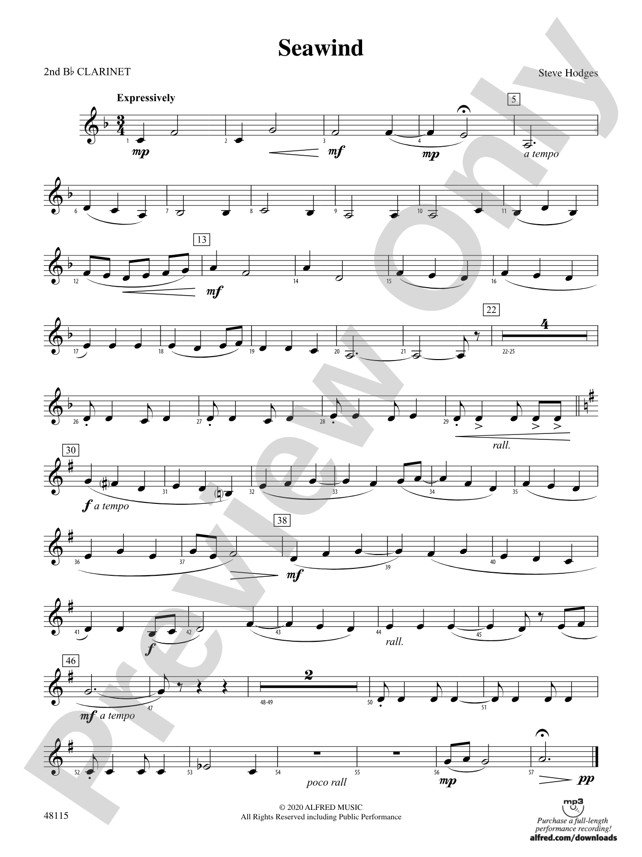 Seawind: 2nd B-flat Clarinet