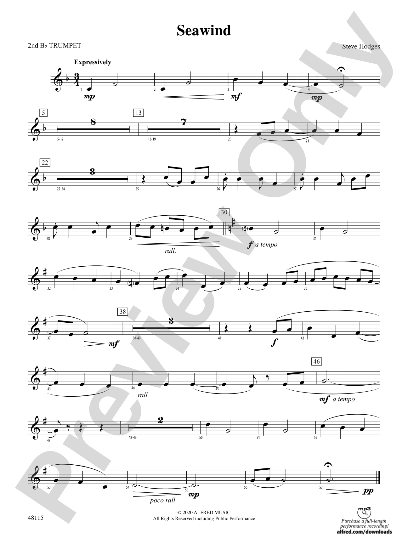 Seawind: 2nd B-flat Trumpet