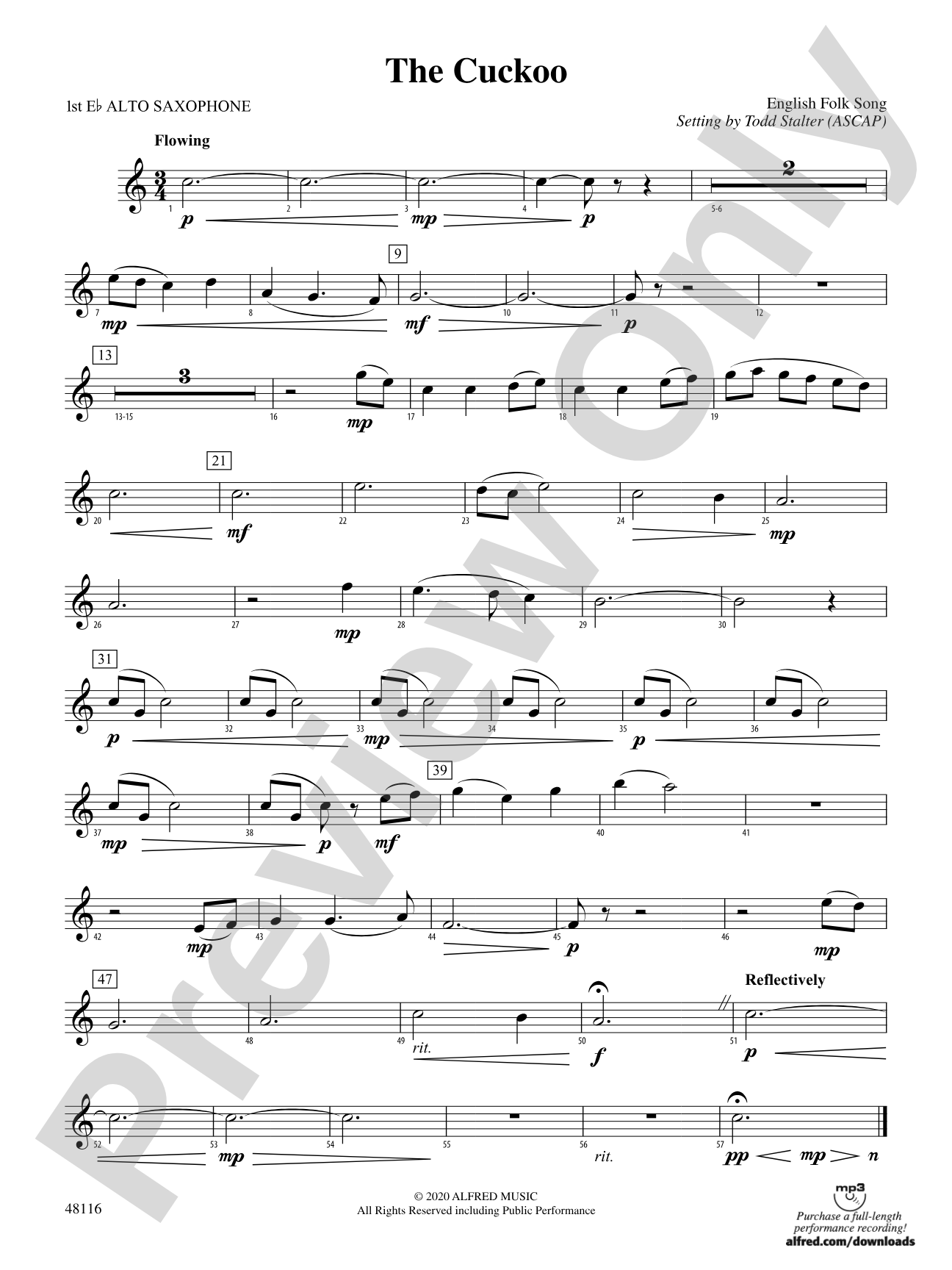The Cuckoo: E-flat Alto Saxophone