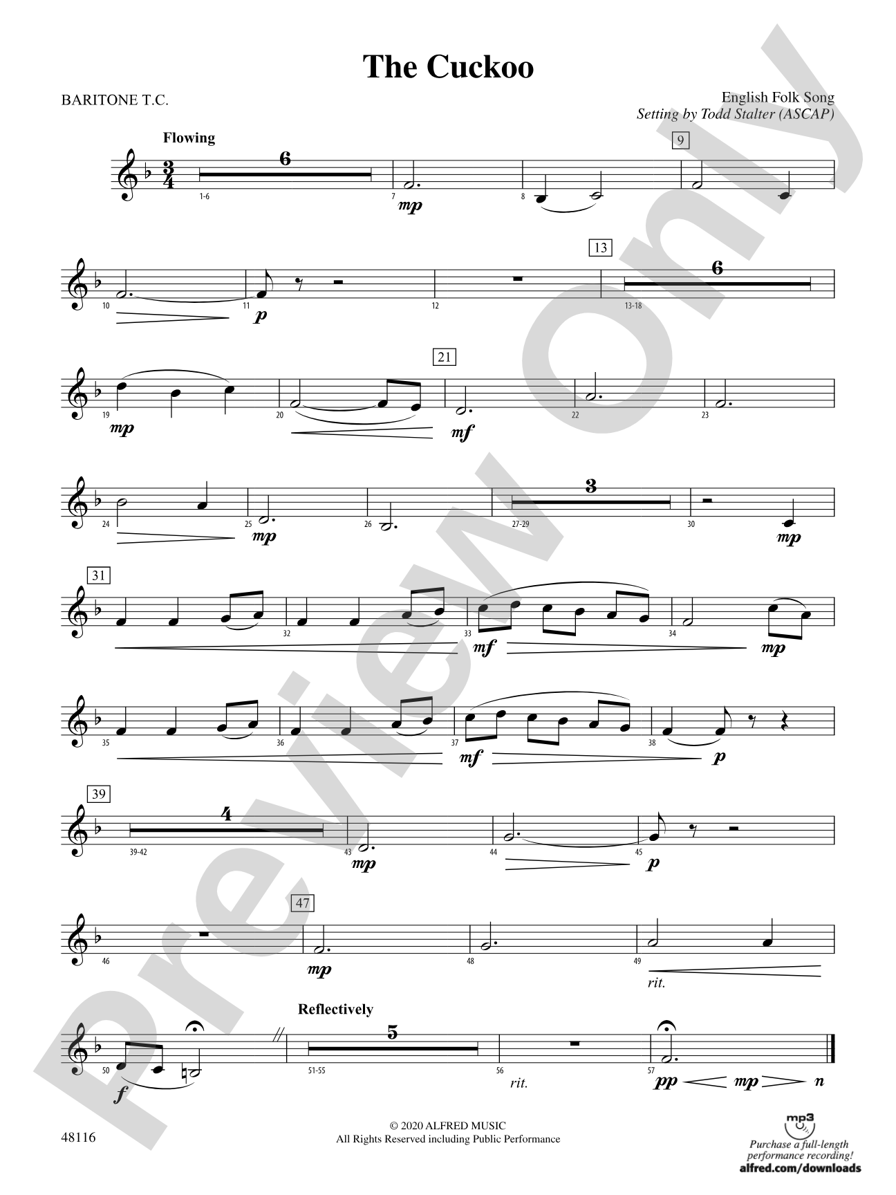 The Cuckoo: Baritone T.C.