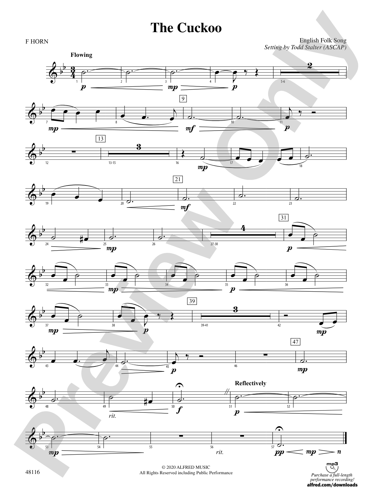 The Cuckoo: 1st F Horn