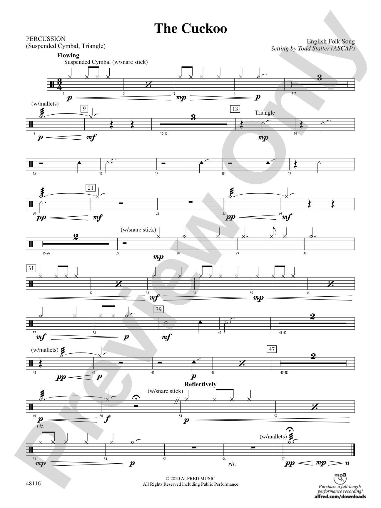 The Cuckoo: 1st Percussion