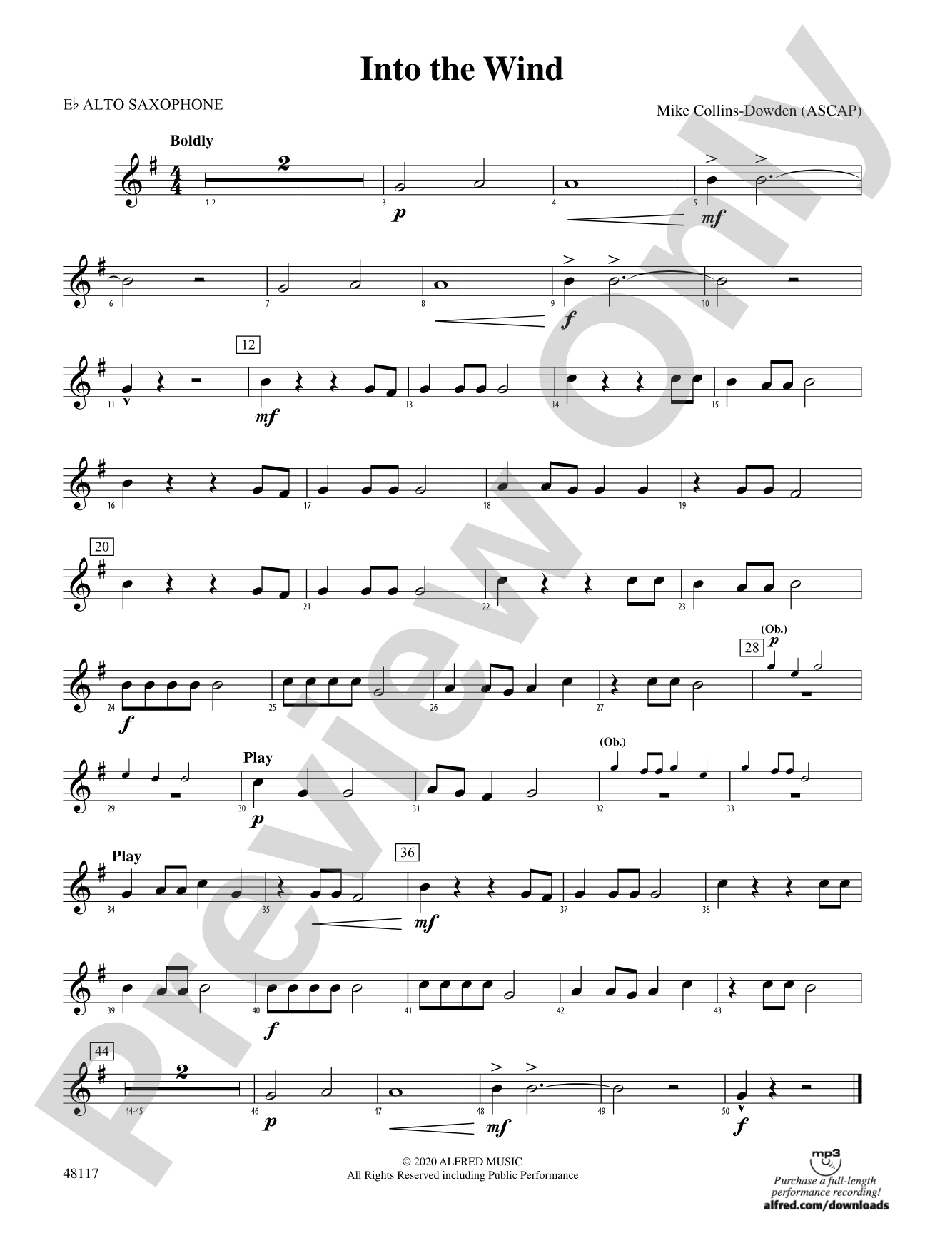Into the Wind: E-flat Alto Saxophone