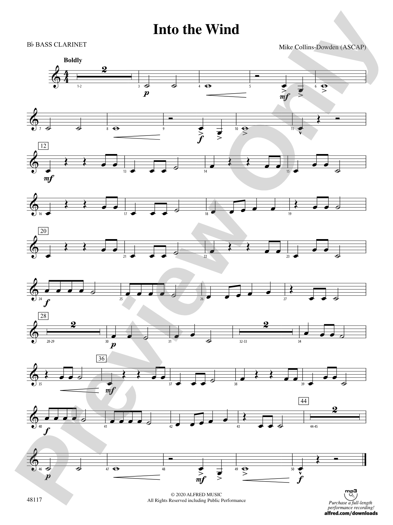 Into the Wind: B-flat Bass Clarinet