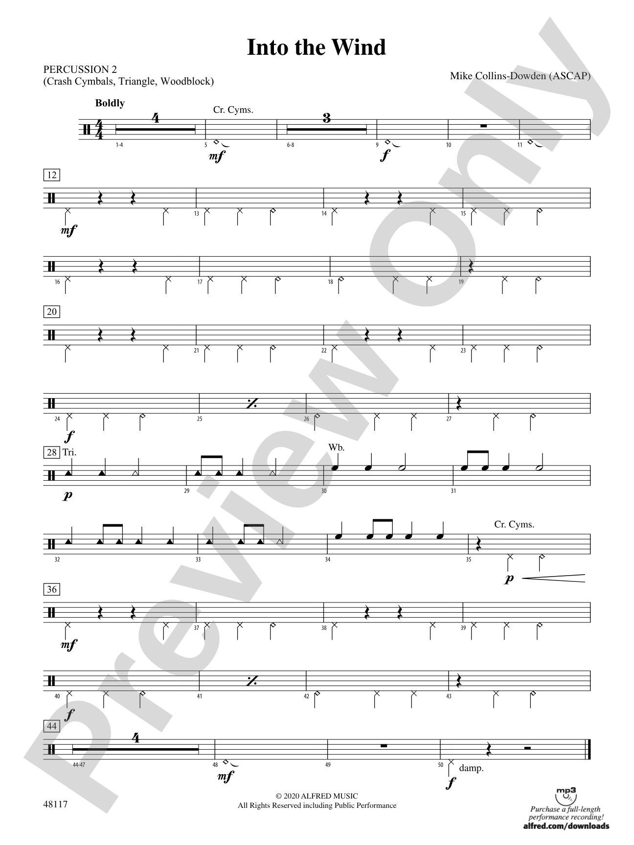 Into the Wind: 2nd Percussion