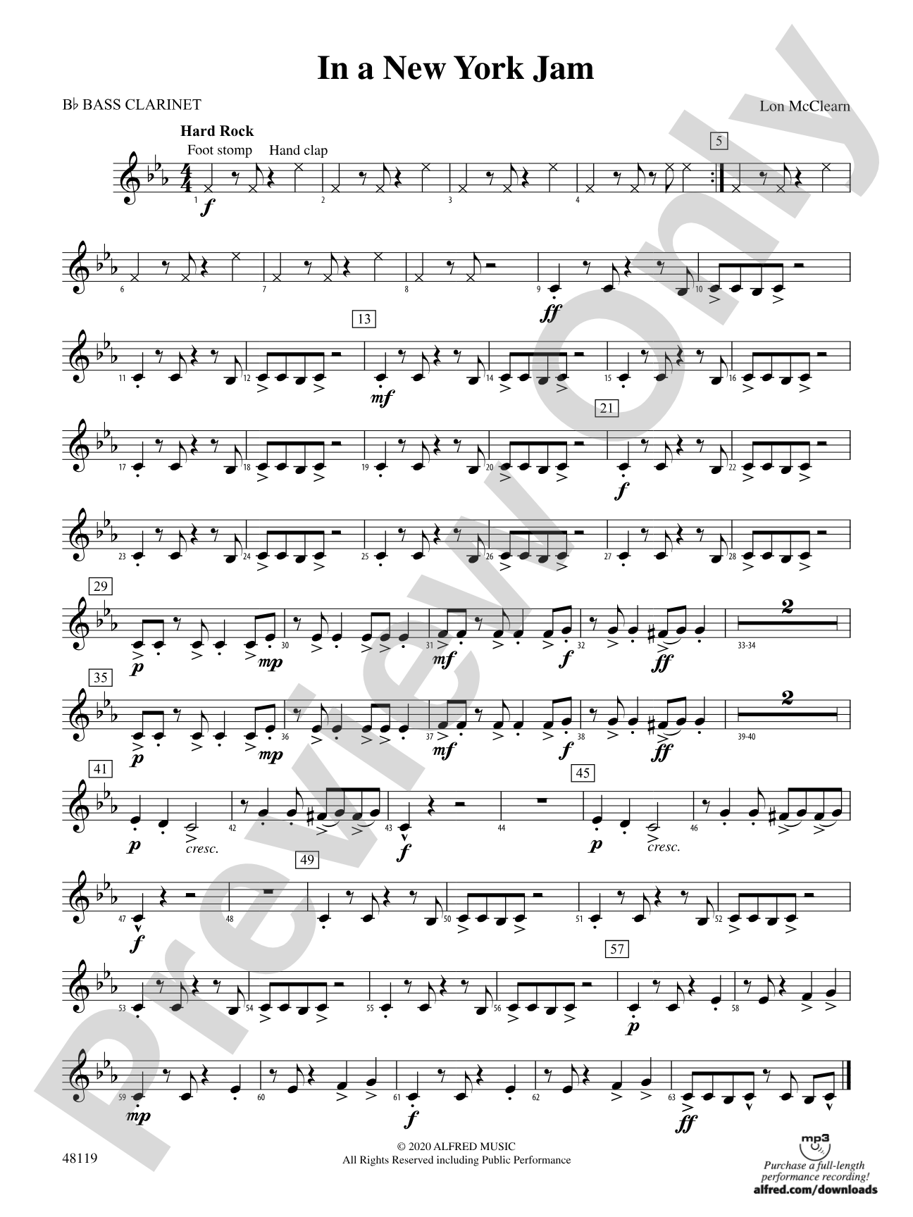 In a New York Jam: B-flat Bass Clarinet