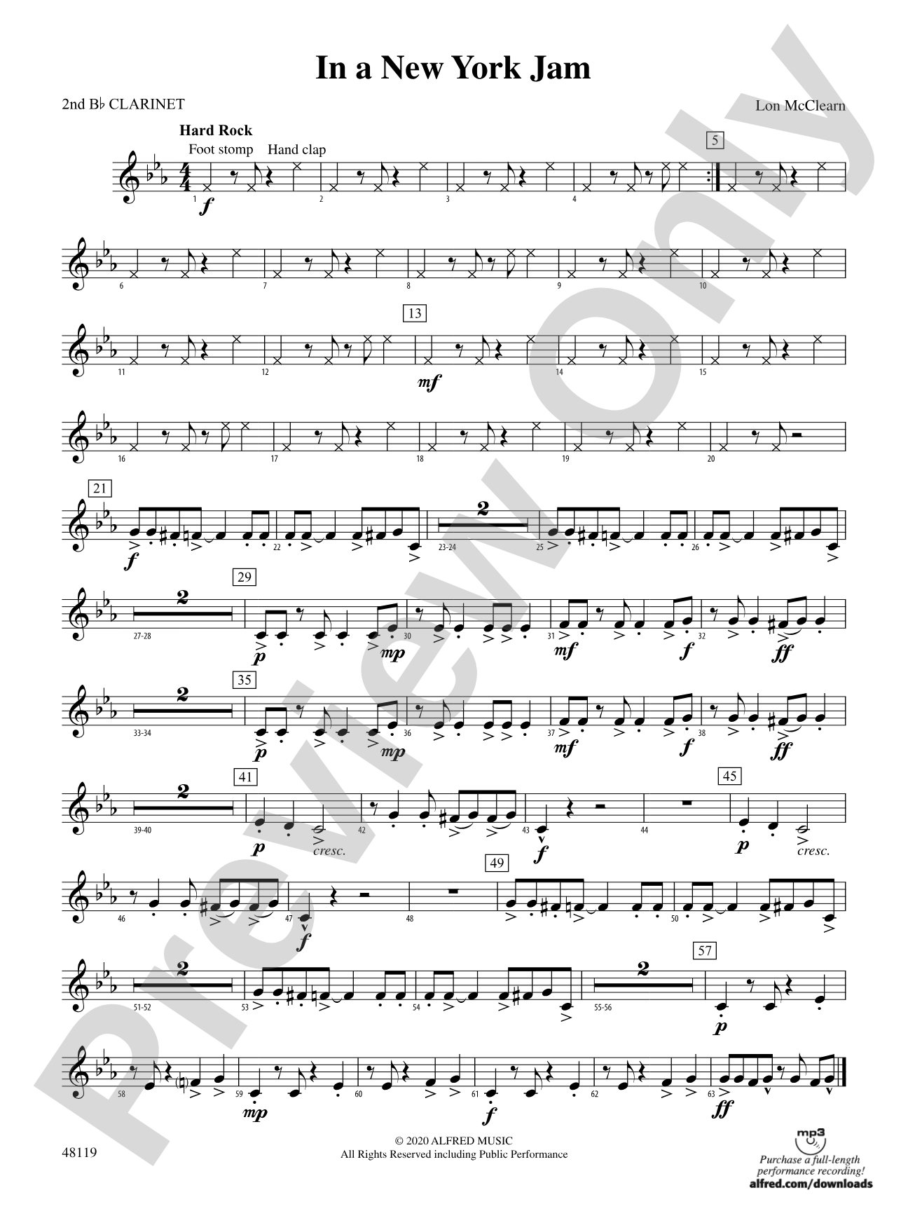 In a New York Jam: 2nd B-flat Clarinet