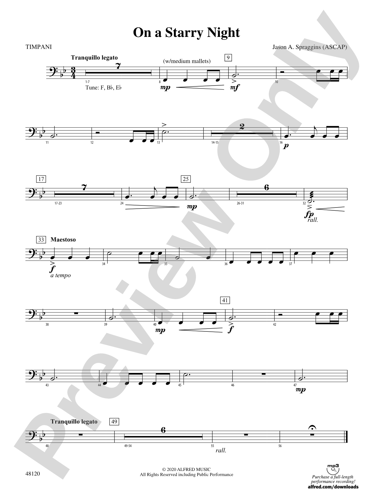 On a Starry Night: Timpani