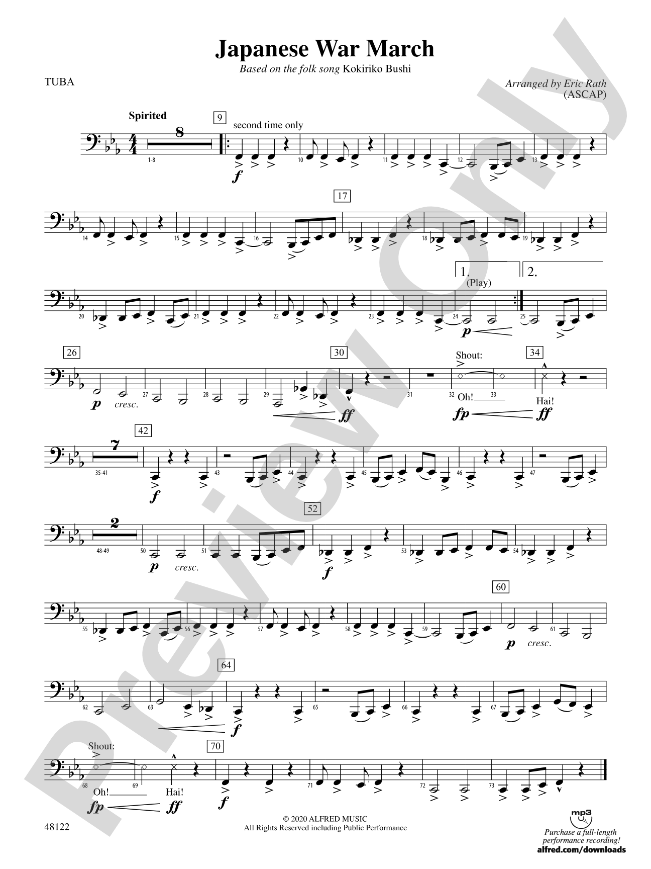 Japanese War March: Tuba