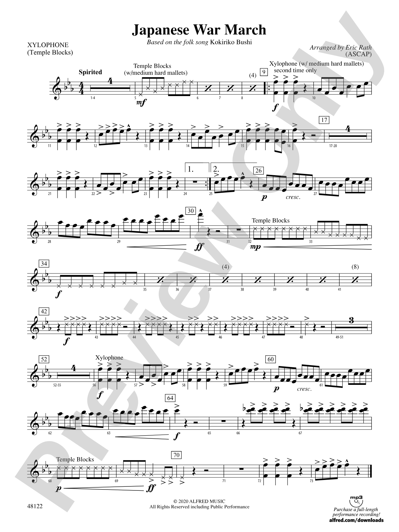 Japanese War March: Xylophone