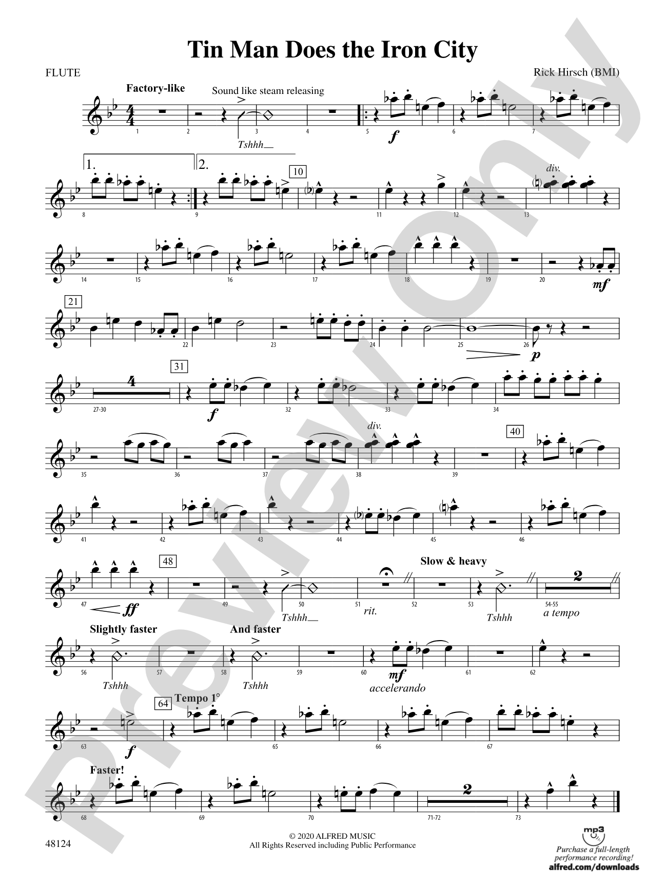 Tin Man Does the Iron City: Flute