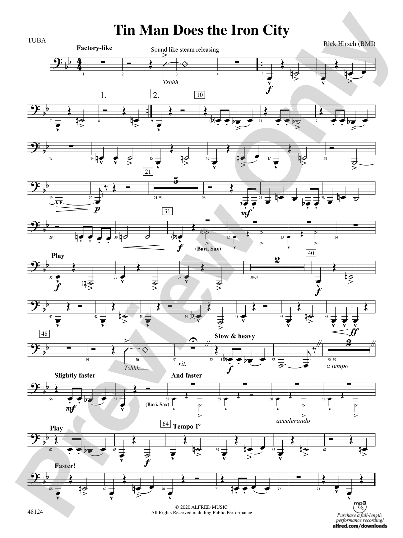 Tin Man Does the Iron City: Tuba