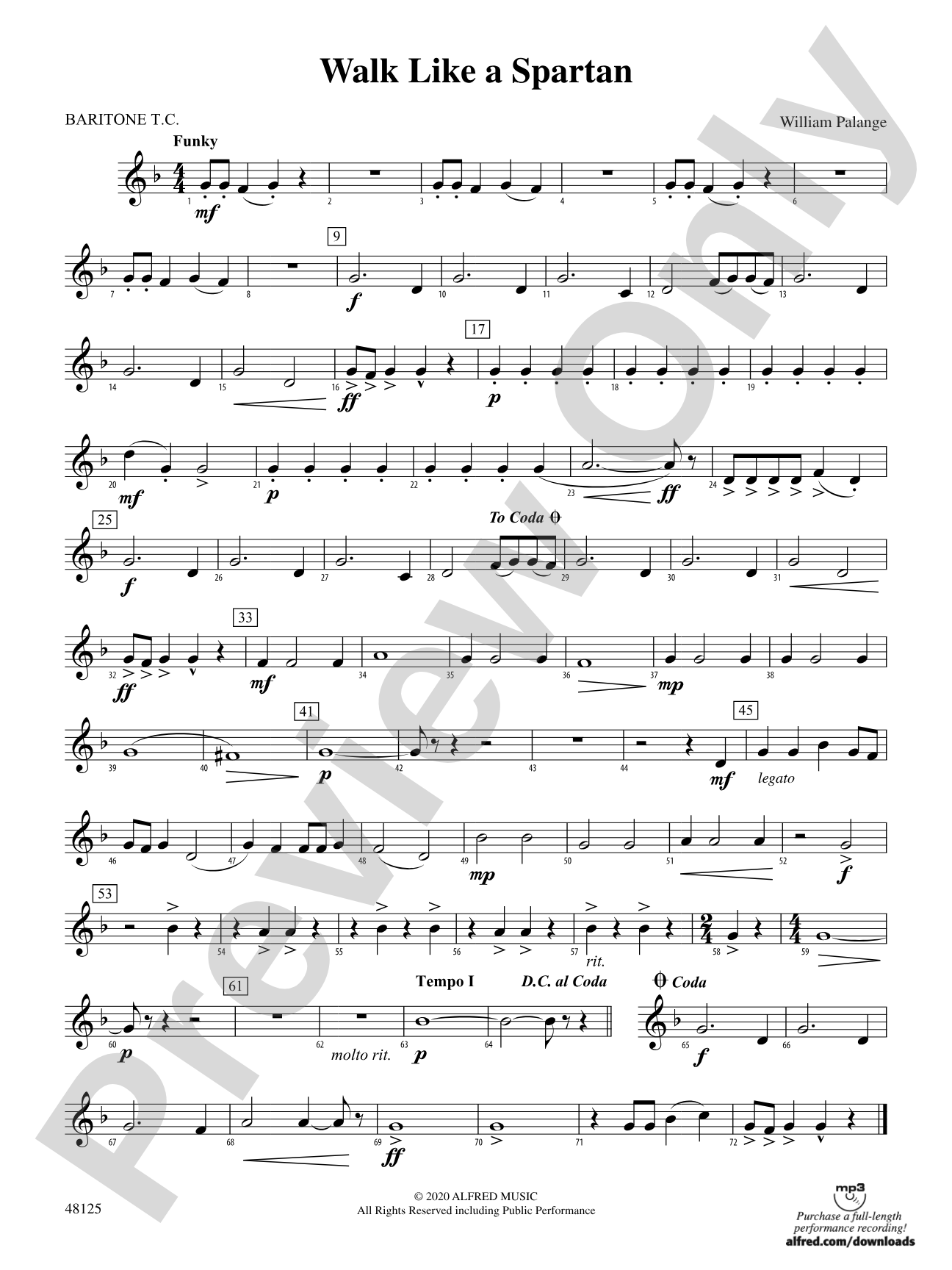 Walk Like a Spartan: Baritone T.C.