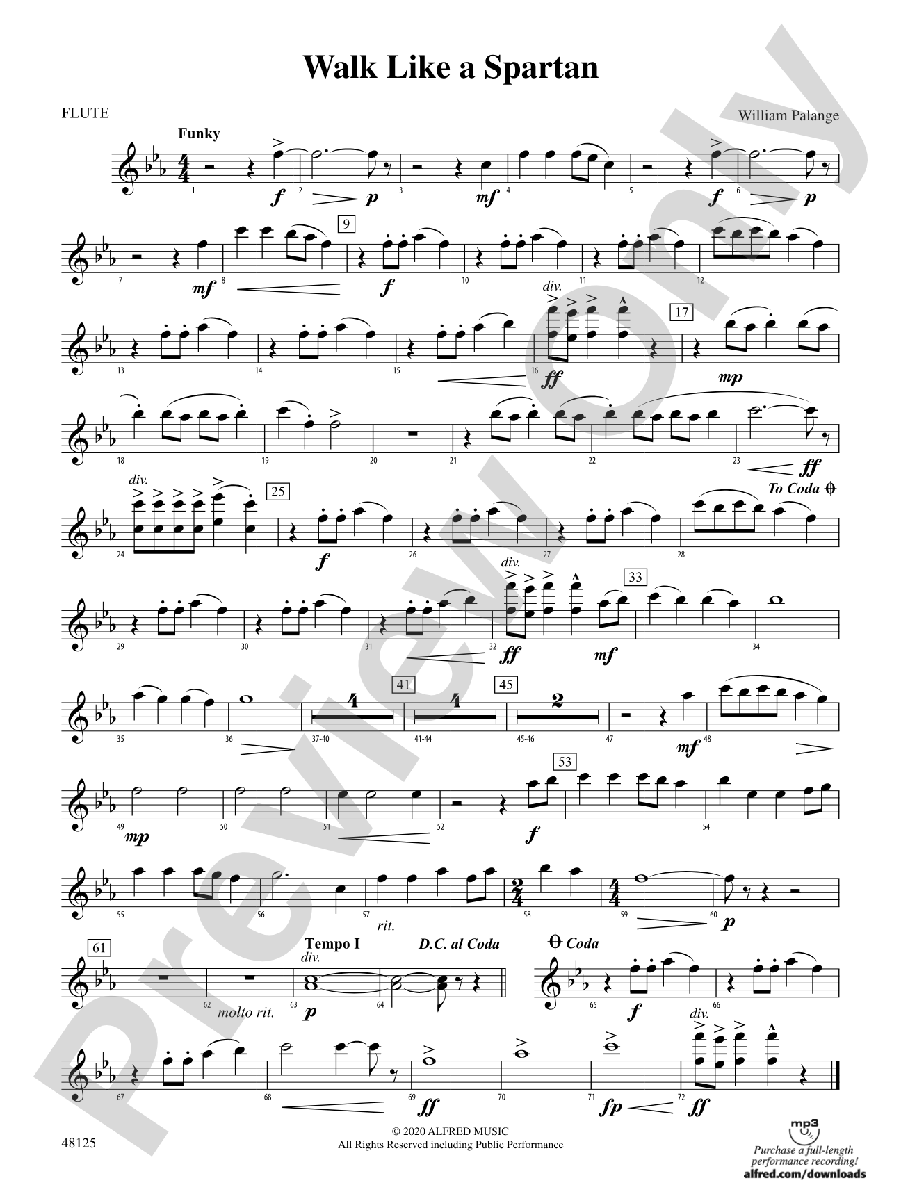Walk Like a Spartan: Flute