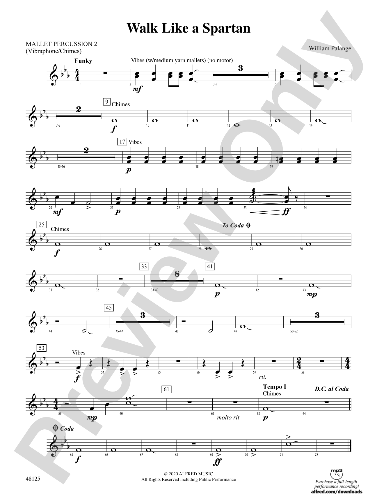 Walk Like a Spartan: 2nd Mallet Percussion