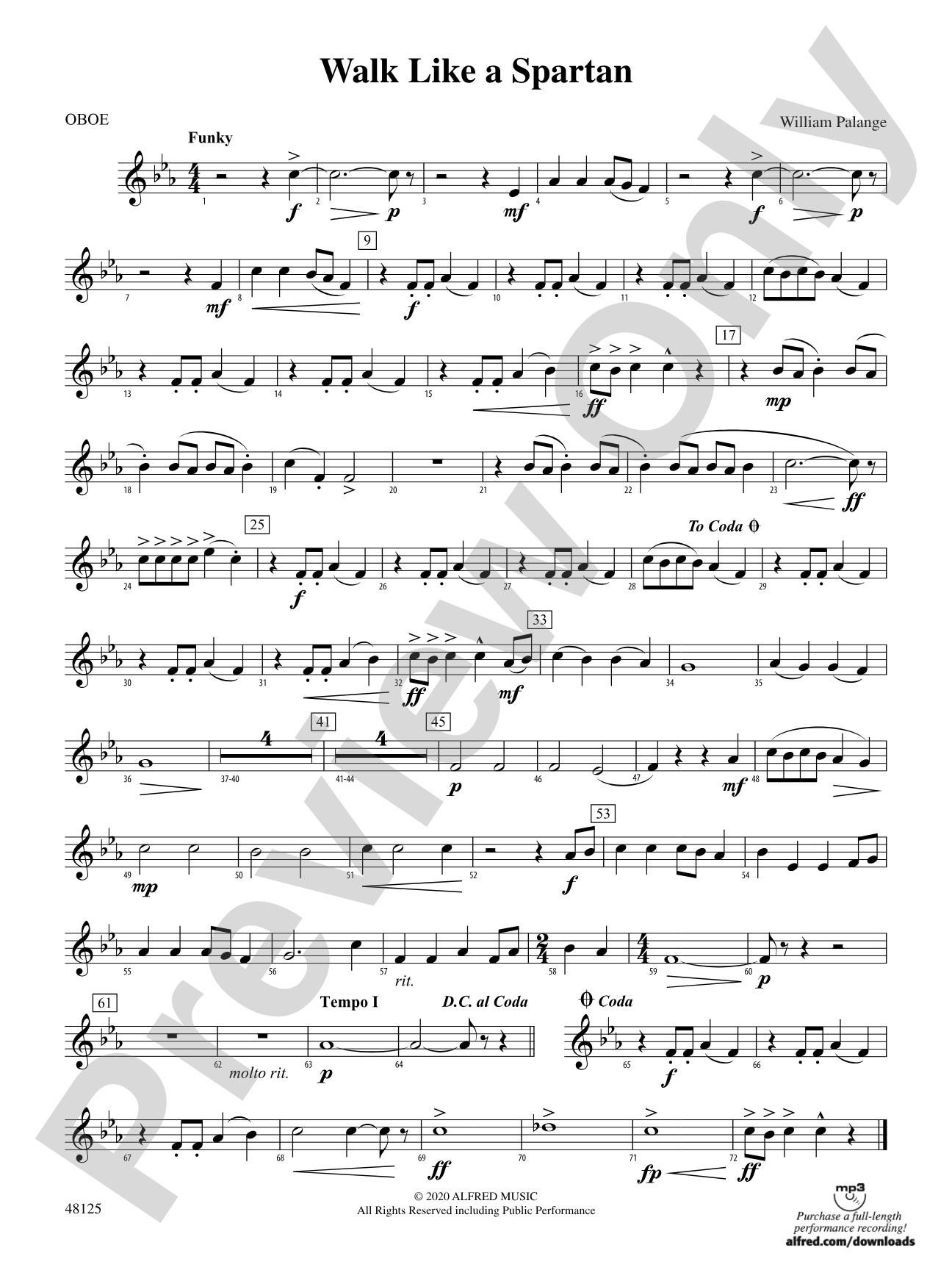 Walk Like a Spartan: Oboe