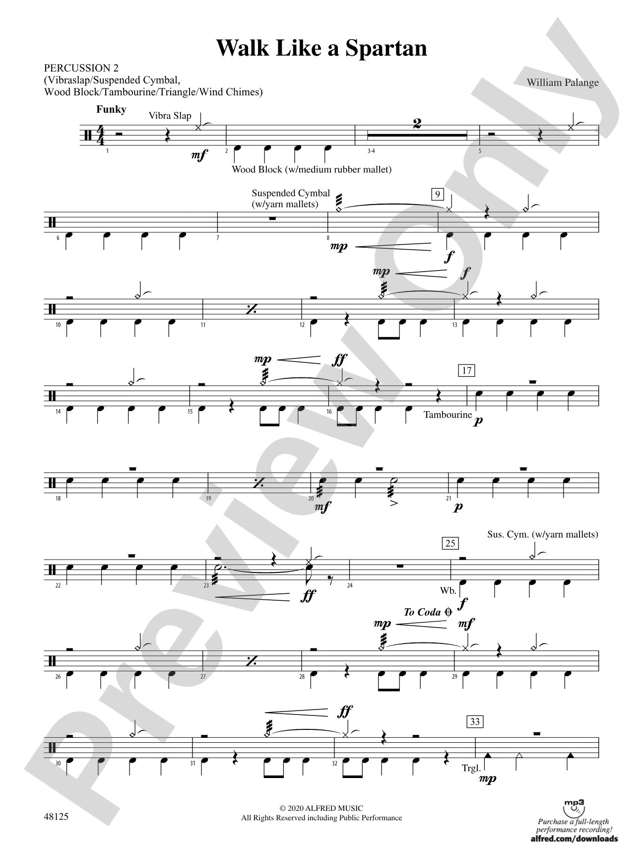 Walk Like a Spartan: 2nd Percussion