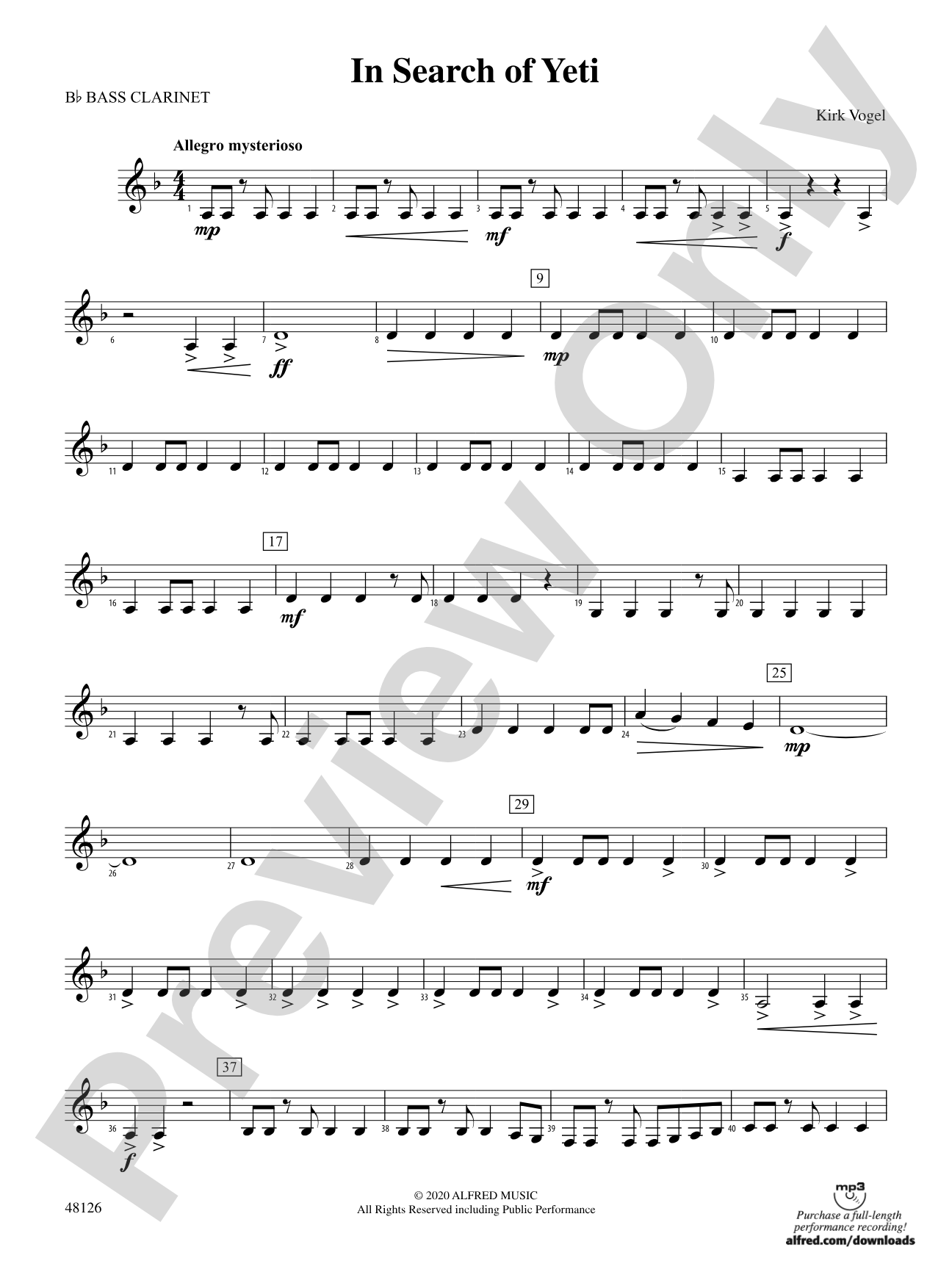 In Search of Yeti: B-flat Bass Clarinet