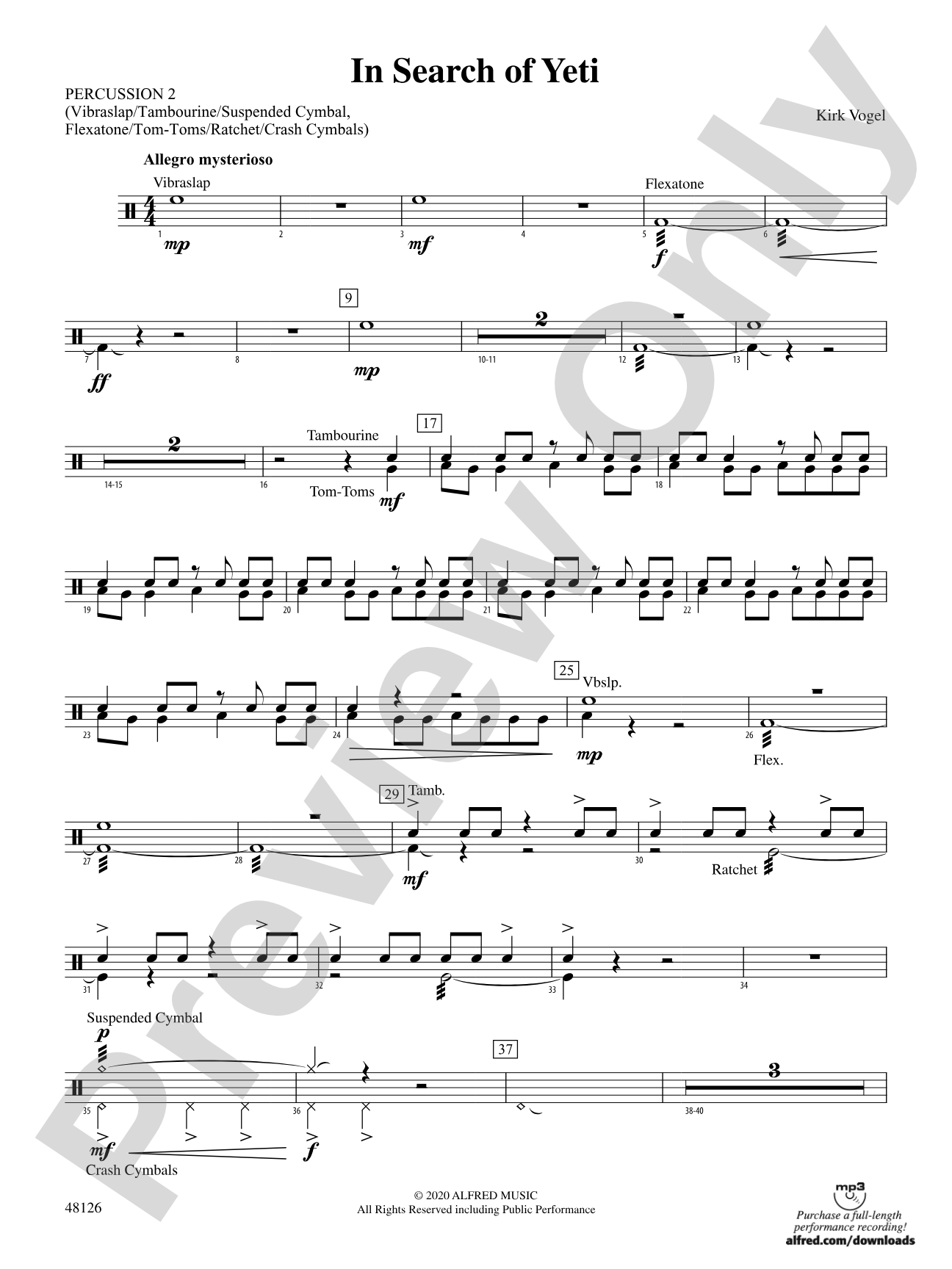 In Search of Yeti: 2nd Percussion