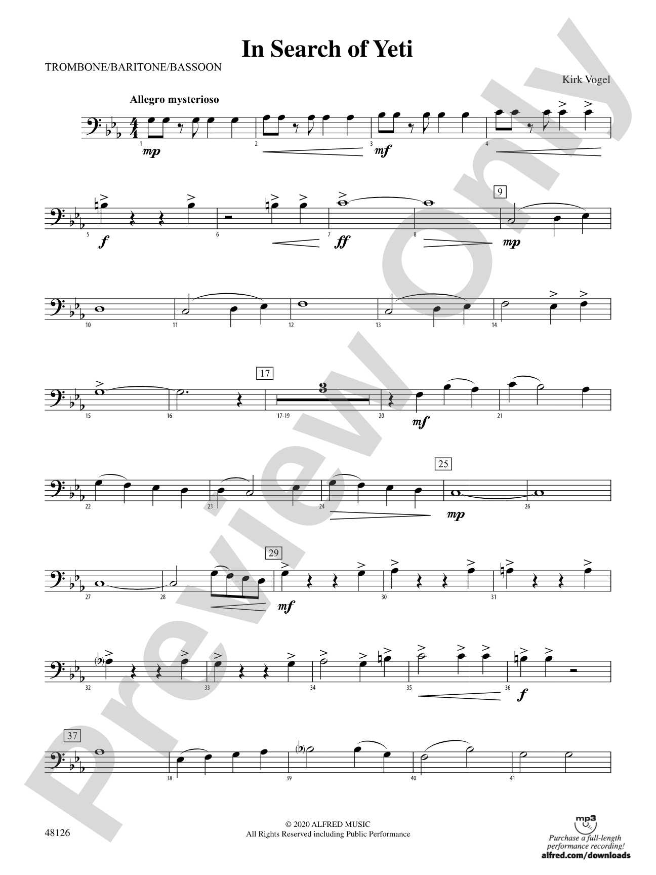 In Search of Yeti: 1st Trombone