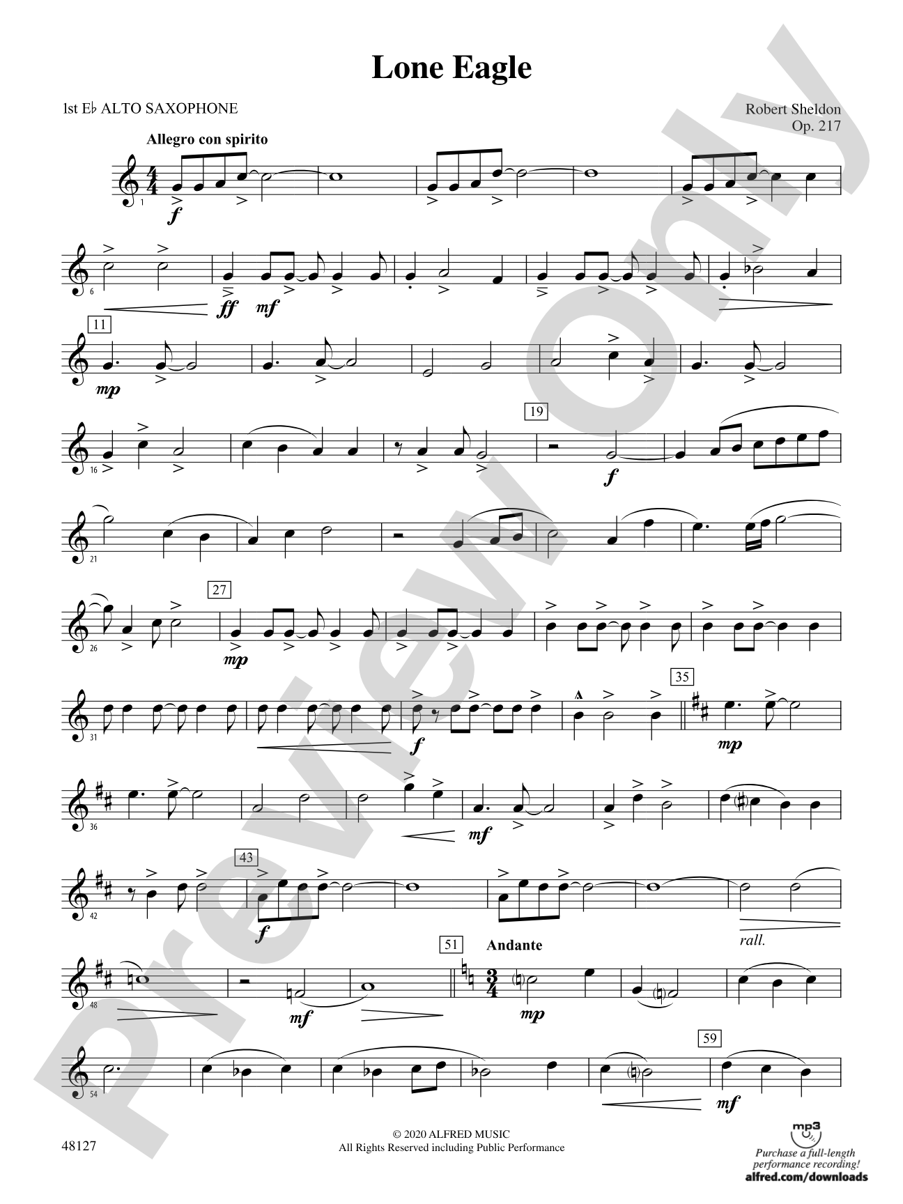 Lone Eagle: E-flat Alto Saxophone