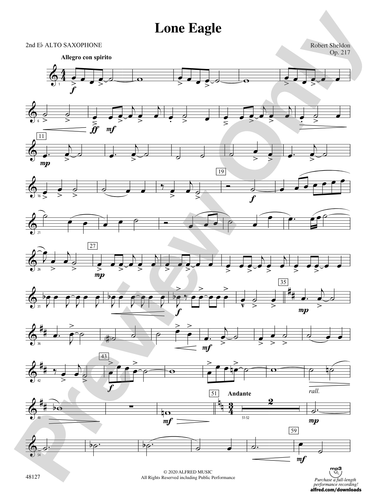 Lone Eagle: 2nd E-flat Alto Saxophone