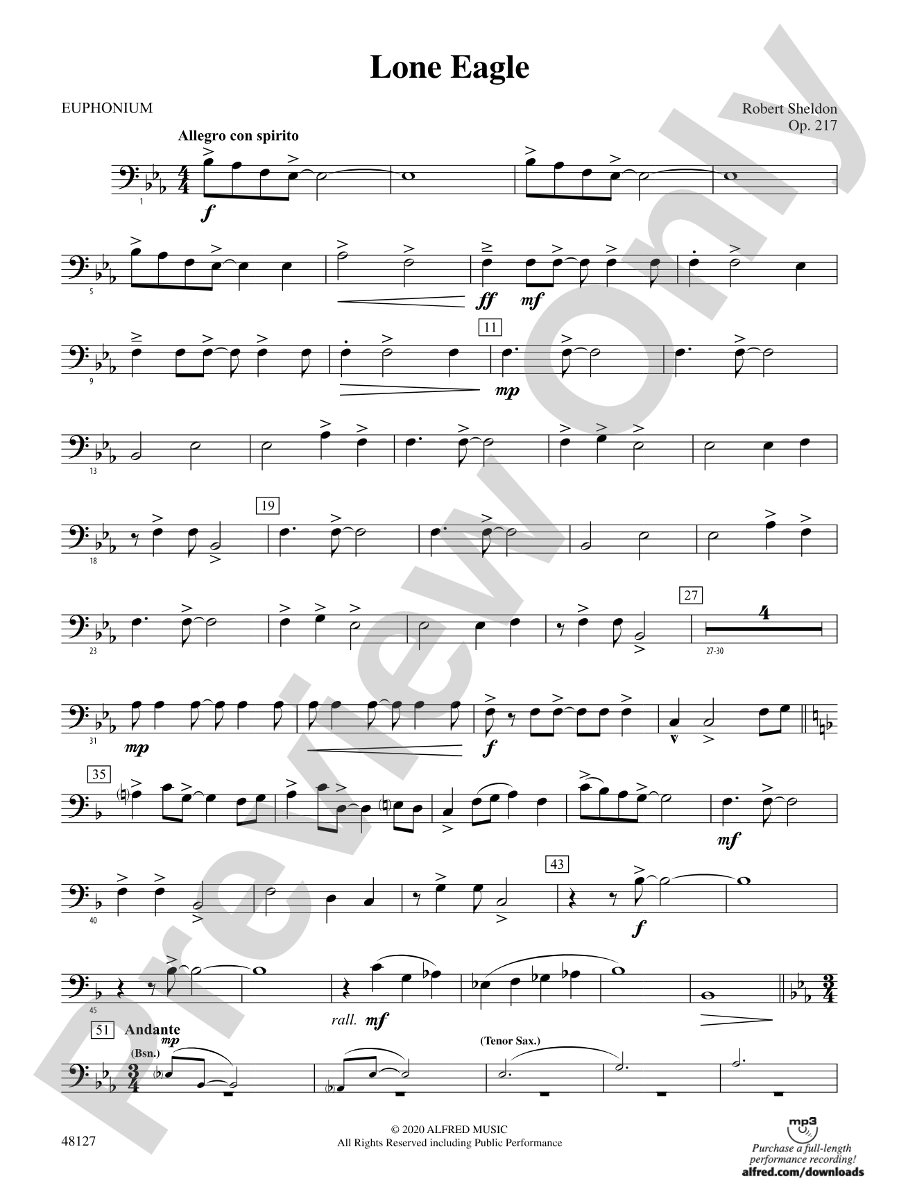 Lone Eagle: Baritone B.C.