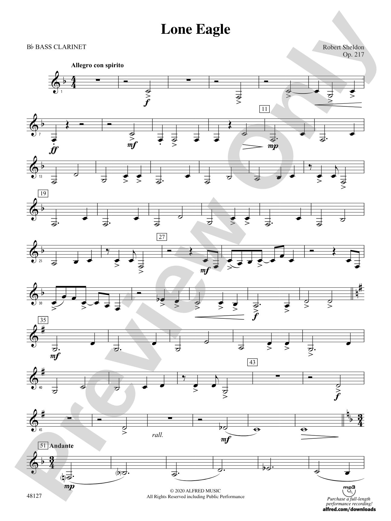 Lone Eagle: B-flat Bass Clarinet