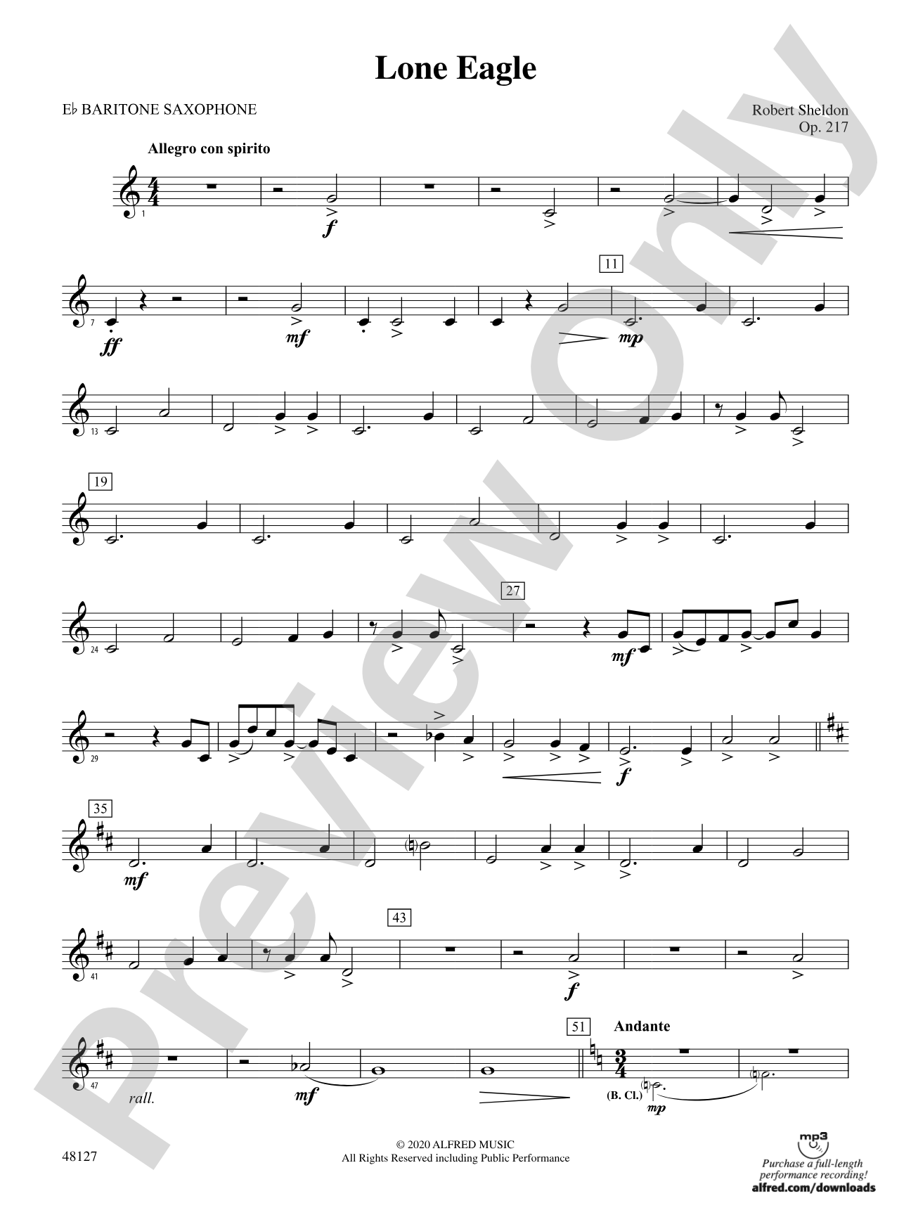 Lone Eagle: E-flat Baritone Saxophone